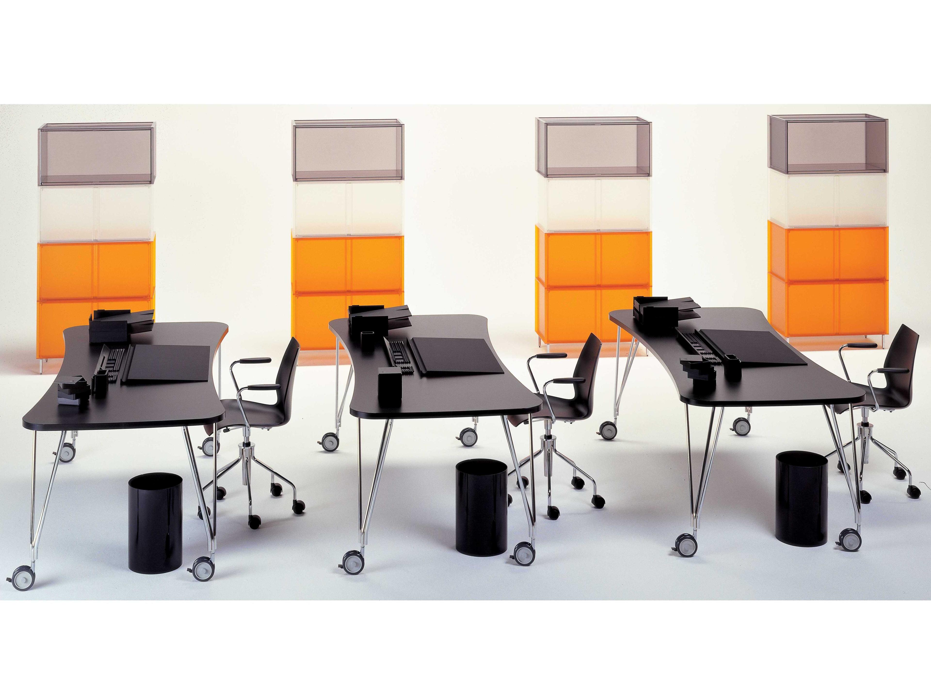 Kartell Outdoor Black Receptacle Waste Basket