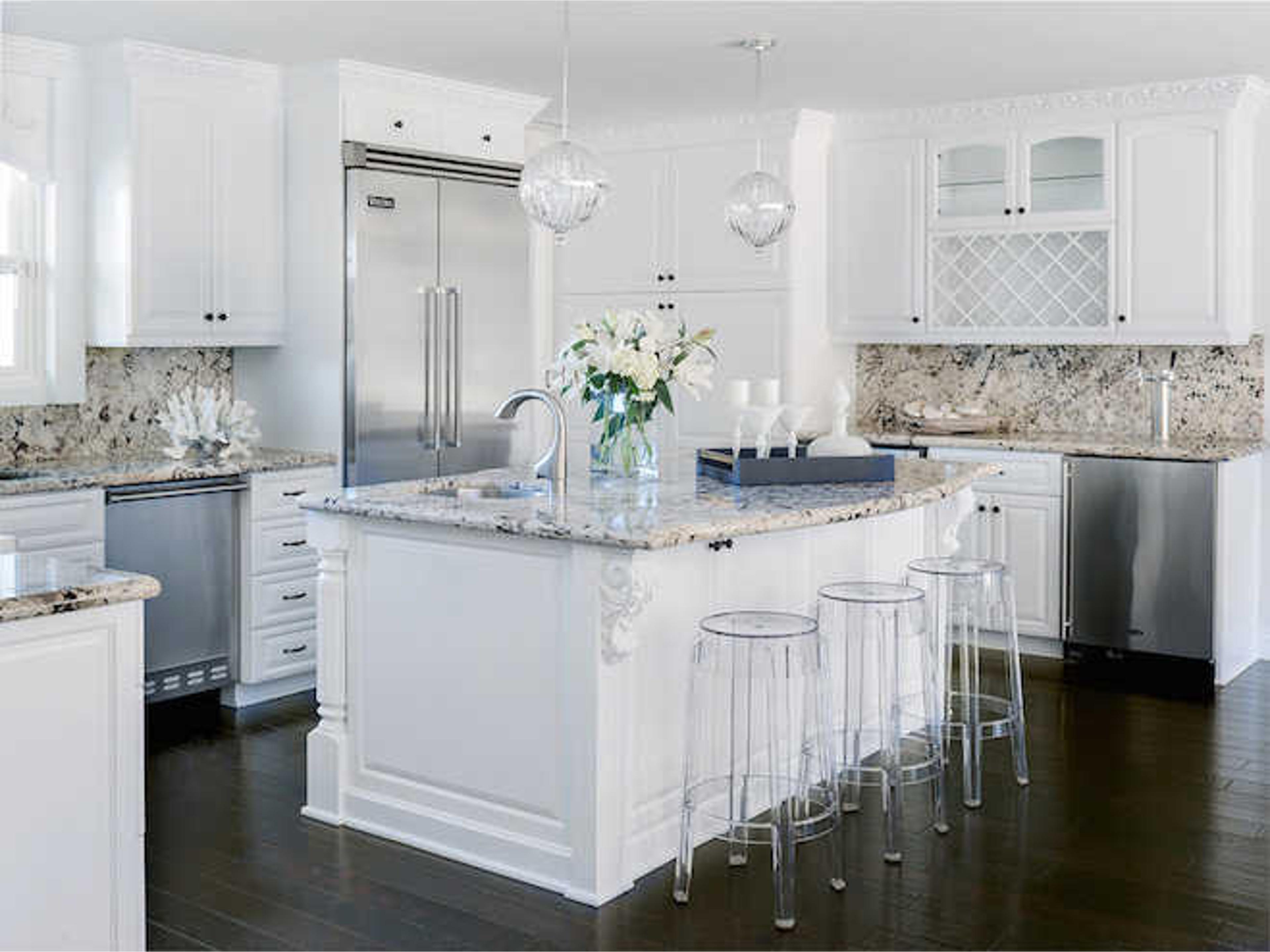 Kartell Outdoor Charles Ghost Transparent Crystal Resin Counter Stool  (Sold in 2)