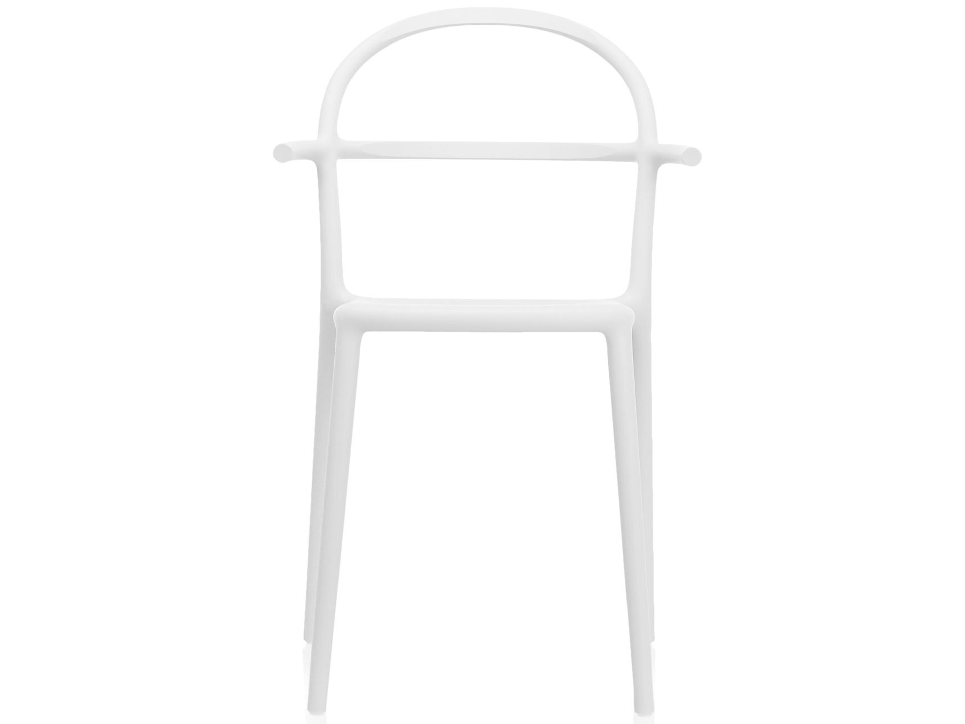 Kartell Outdoor Generic White Resin Dining Chair  (Sold in 2)