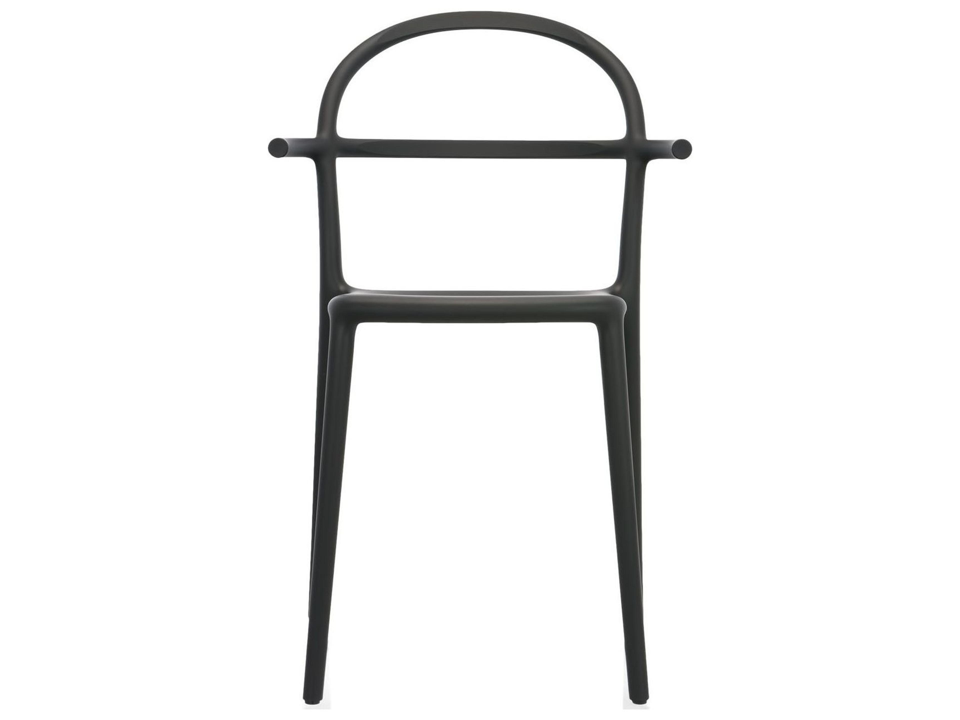 Kartell Outdoor Generic Black Resin Dining Chair  (Sold in 2)