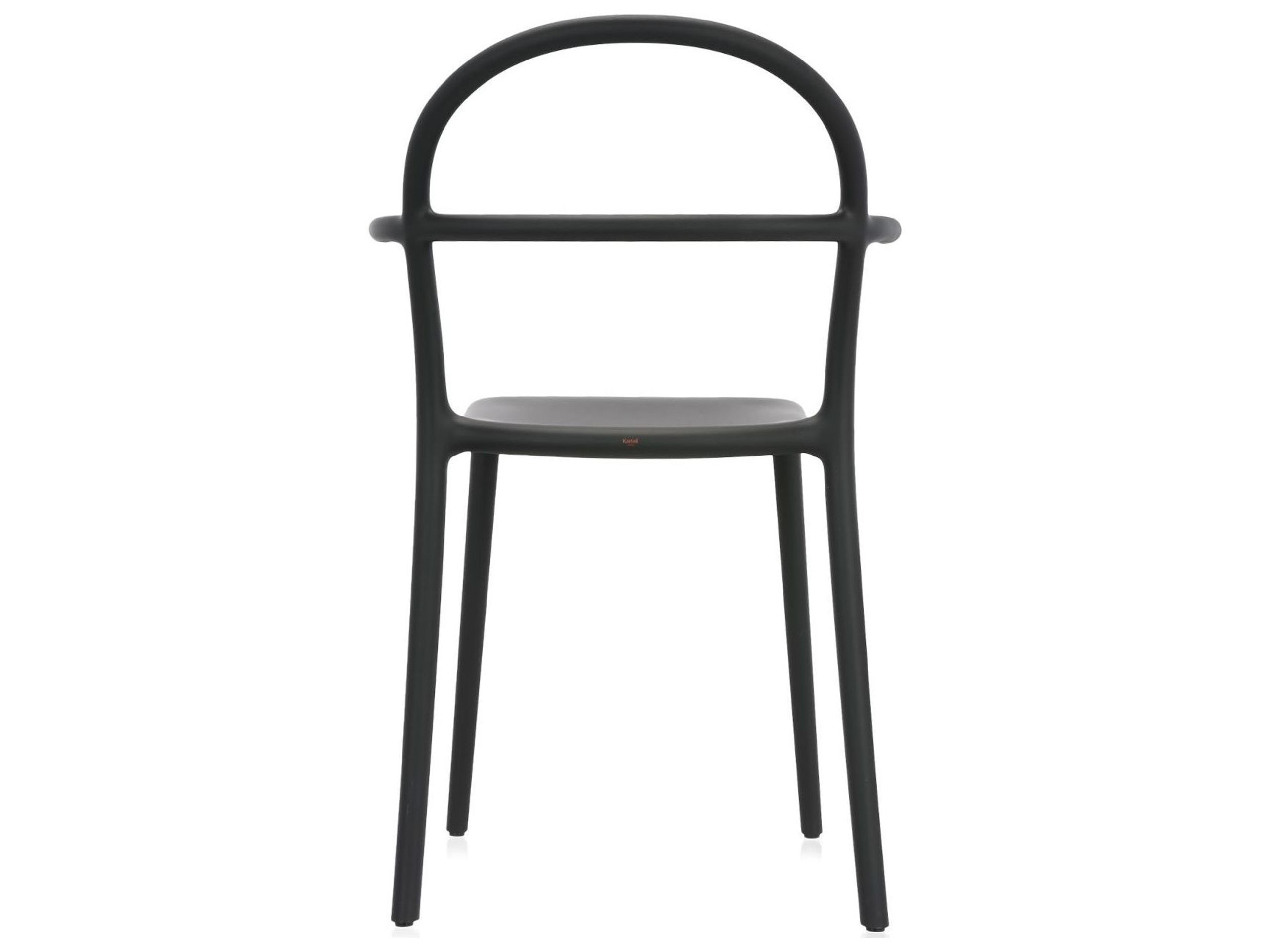 Kartell Outdoor Generic Black Resin Dining Chair  (Sold in 2)