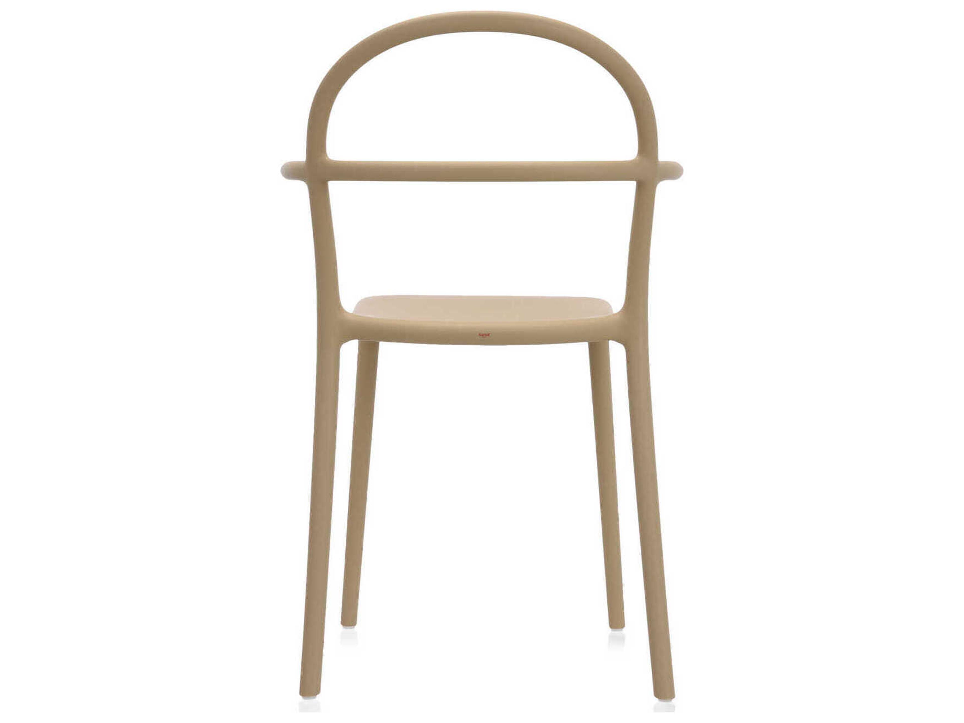 Kartell Outdoor Generic Dove Grey Resin Dining Arm Chair  (Sold in 2)