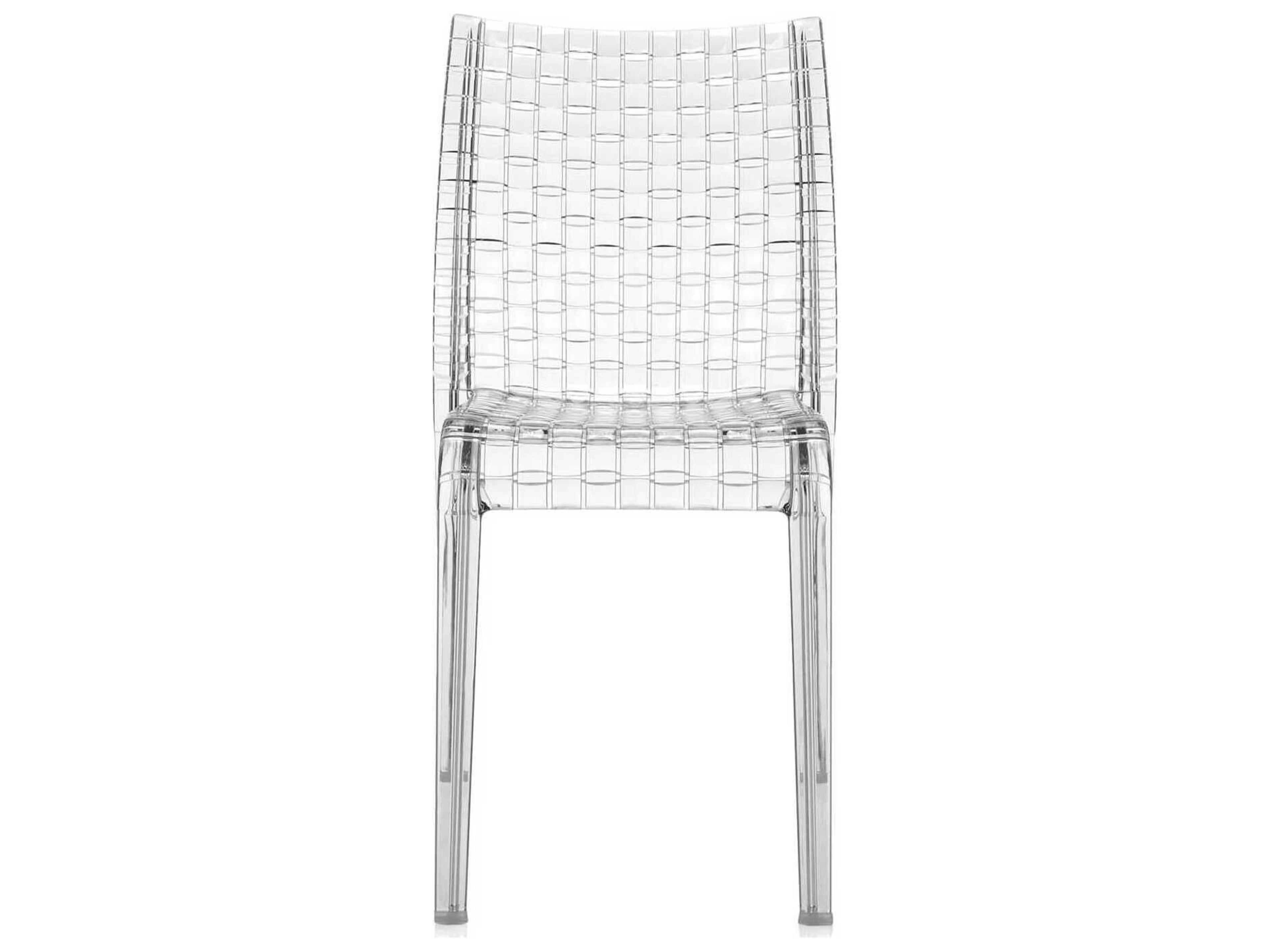Kartell Outdoor Ami Ami Transparent Crystal Dining Side Chair  (Sold in 2)