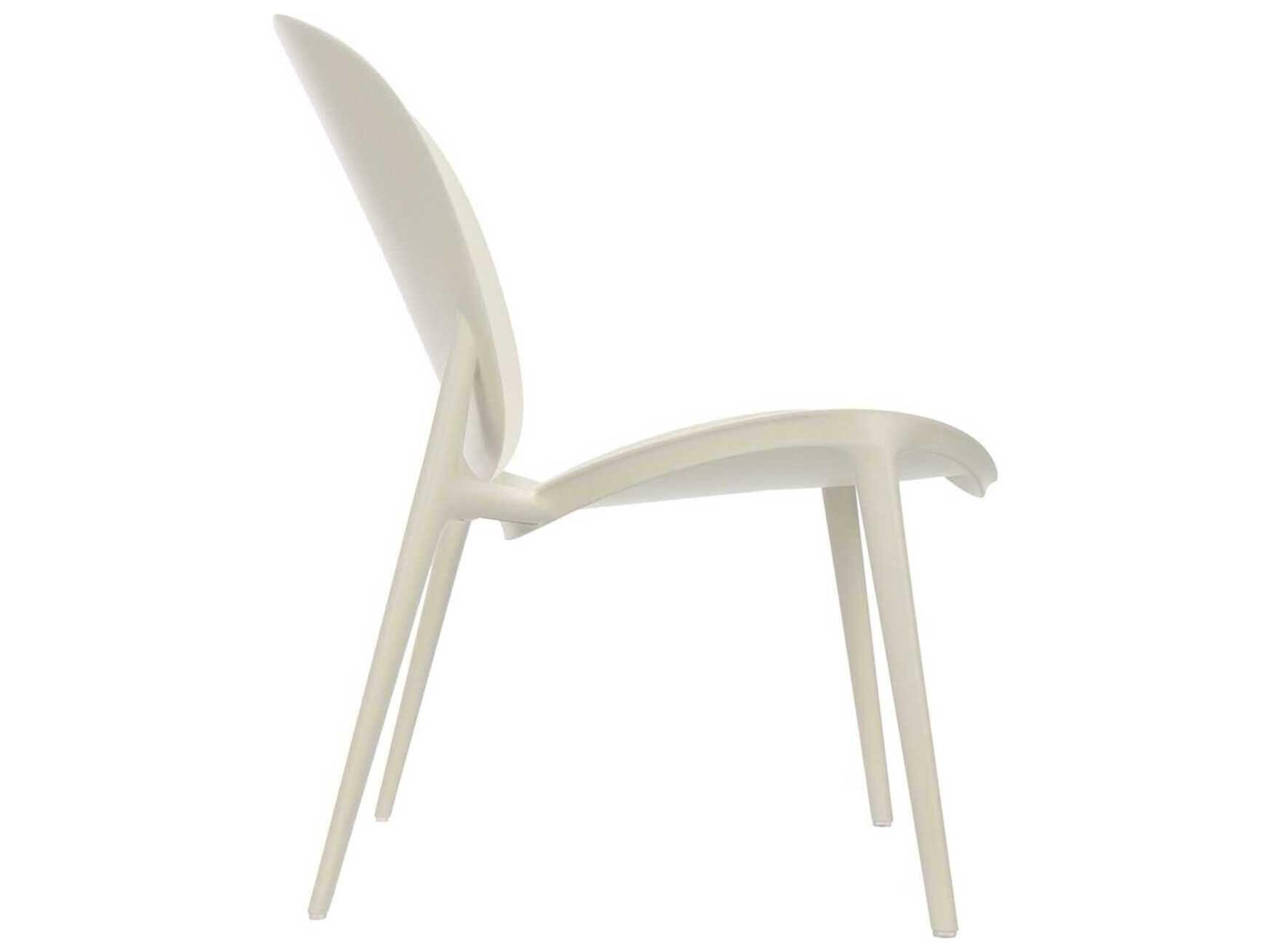 Kartell Outdoor Be Bop White Resin Low Accent Chair