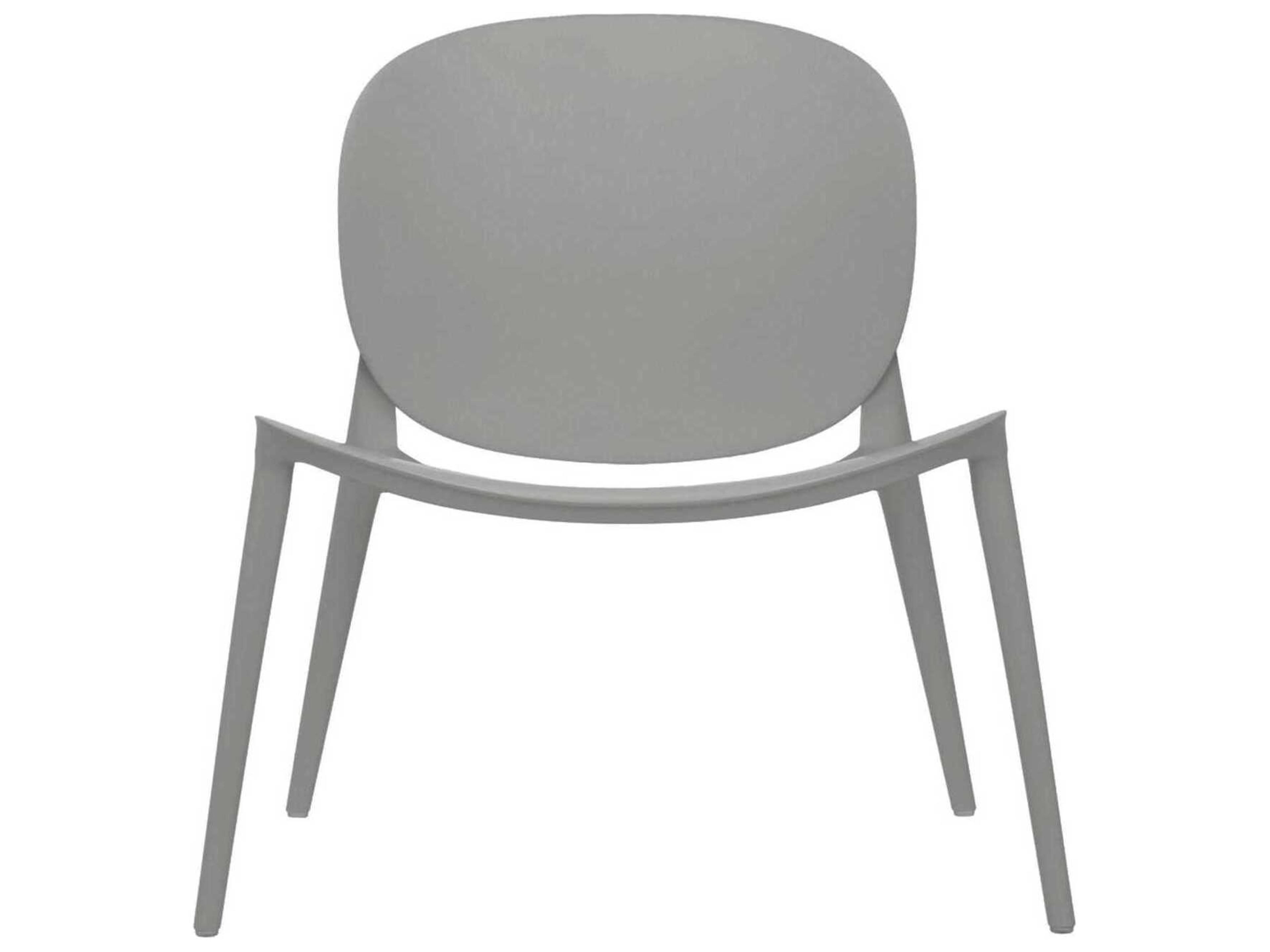 Kartell Outdoor Be Bop Gray Resin Low Accent Chair