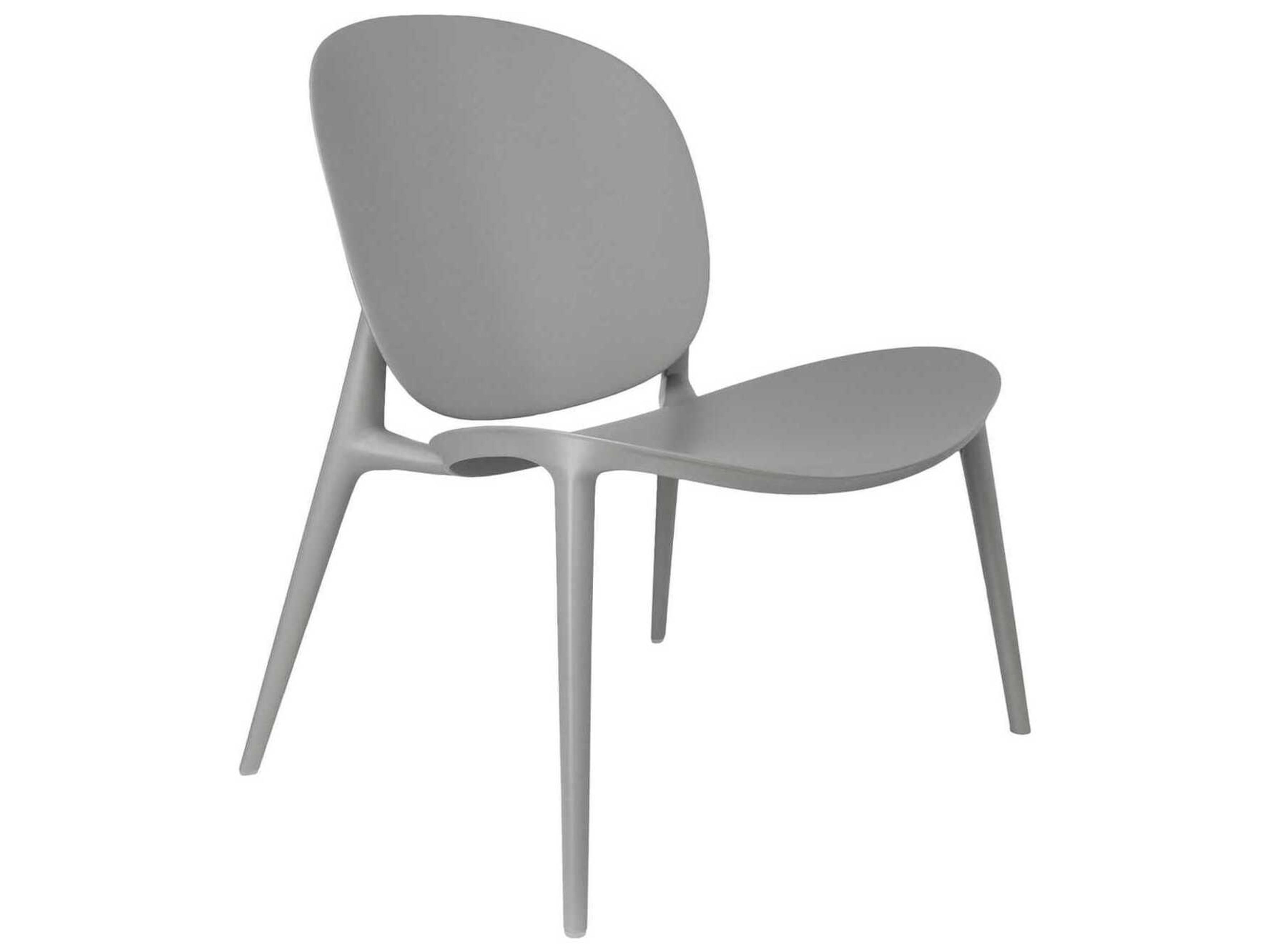 Be Bop Gray Resin Low Accent Chair
