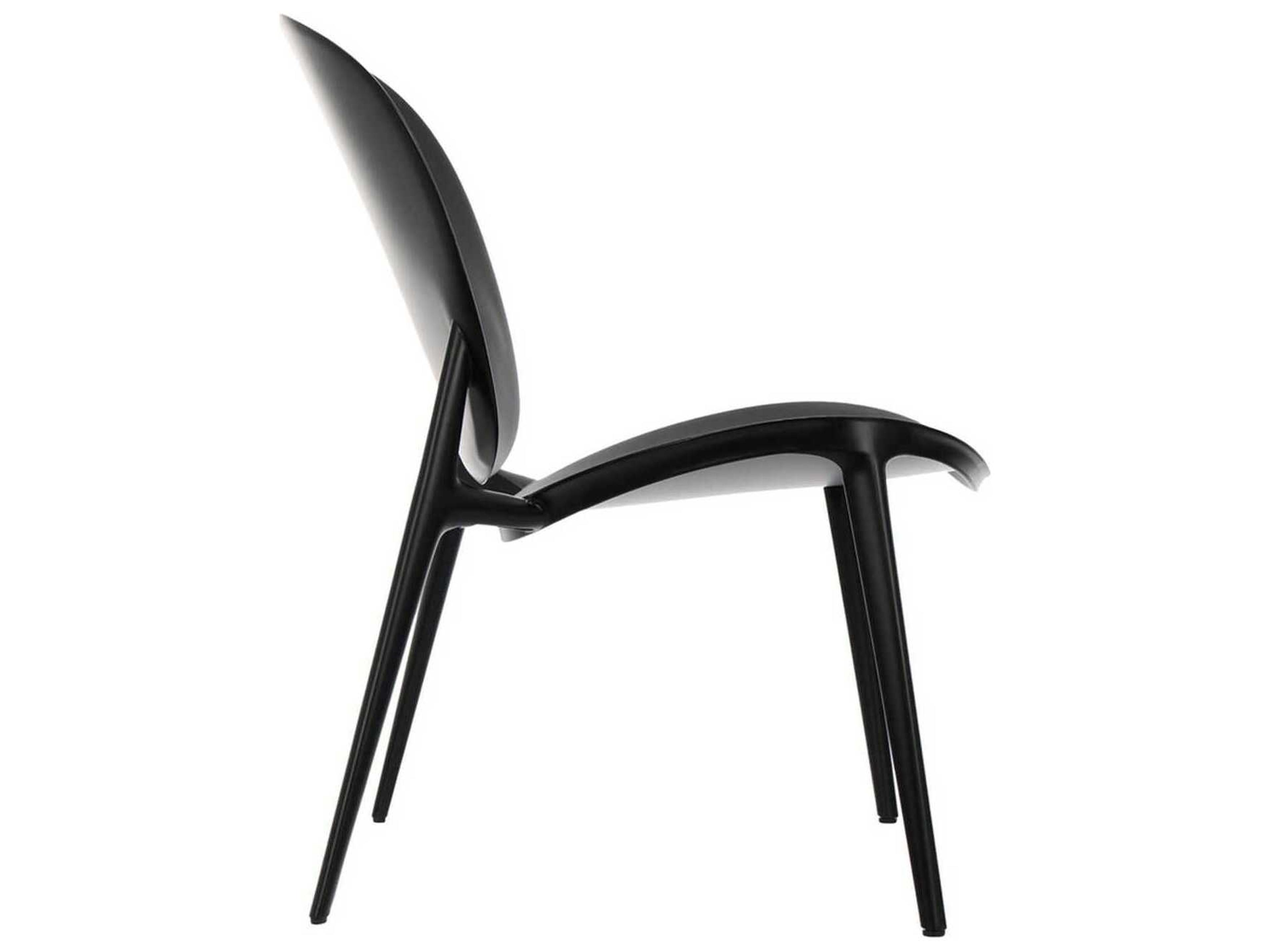 Kartell Outdoor Be Bop Black Resin Low Accent Chair