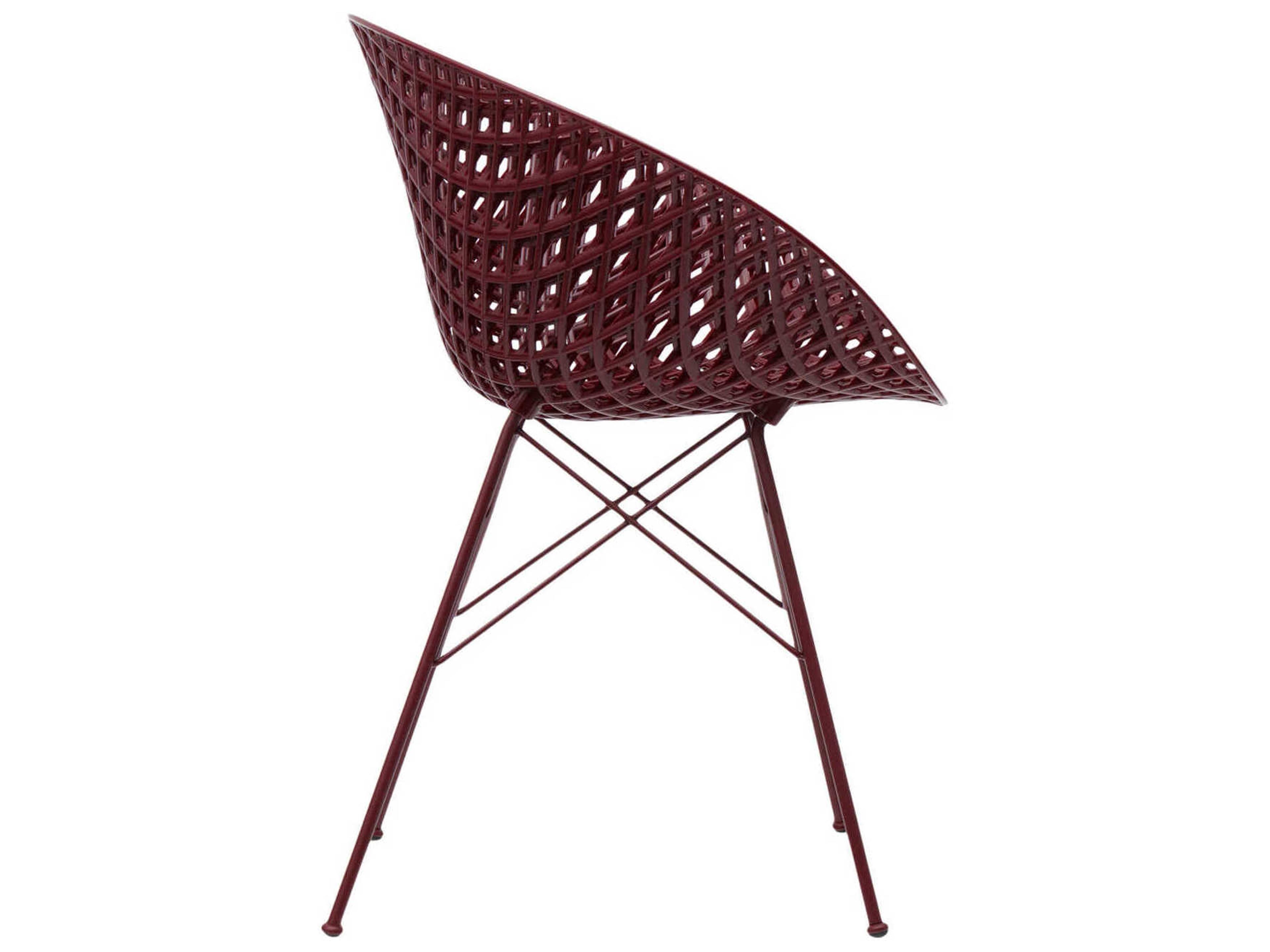 Kartell Outdoor Smatrik Steel Plum Dining Chair  (Sold in 2)