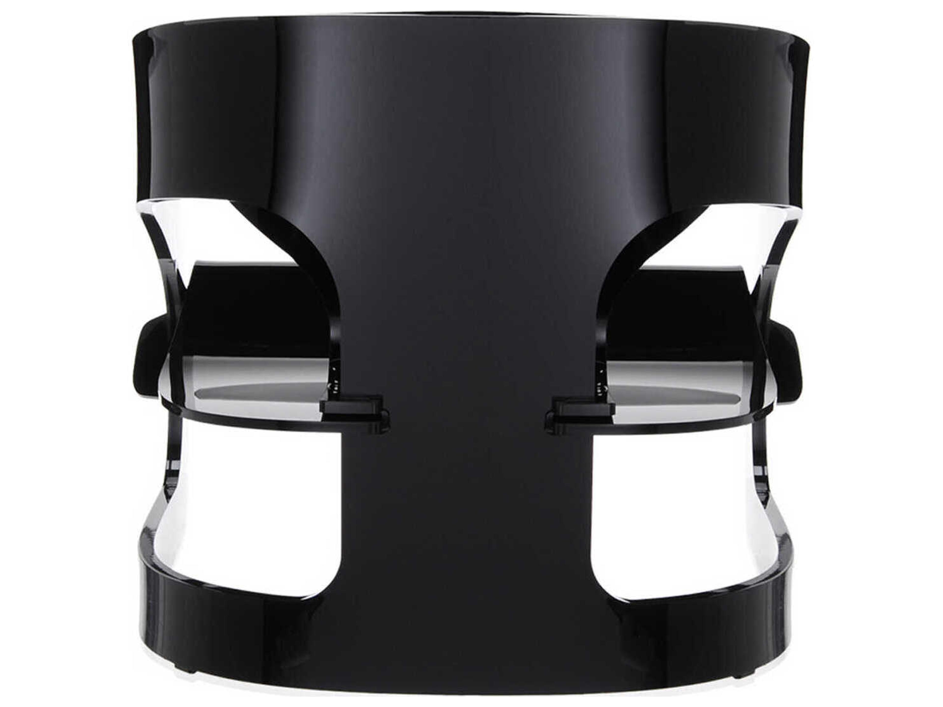 Kartell Outdoor Joe Colombo Opaque Black Resin Low Accent Chair