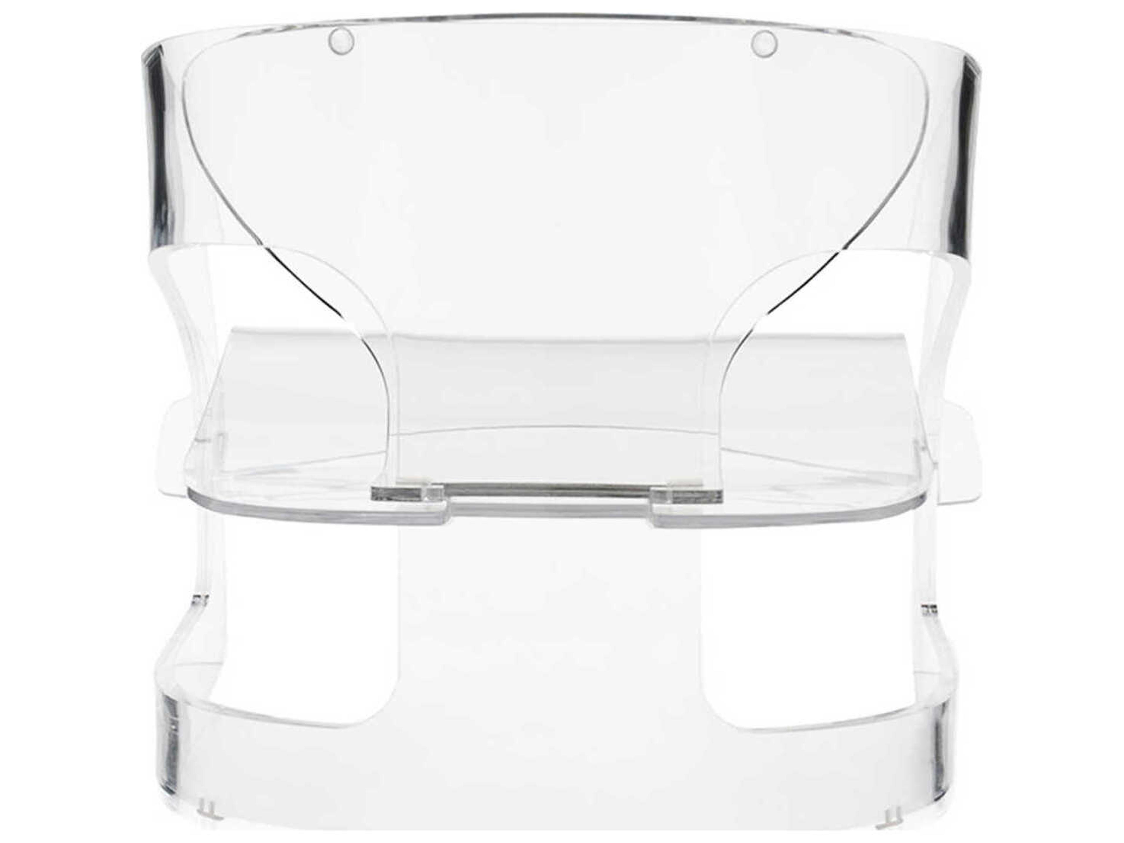Kartell Outdoor Joe Colombo Transparent Crystal Resin Low Accent Chair