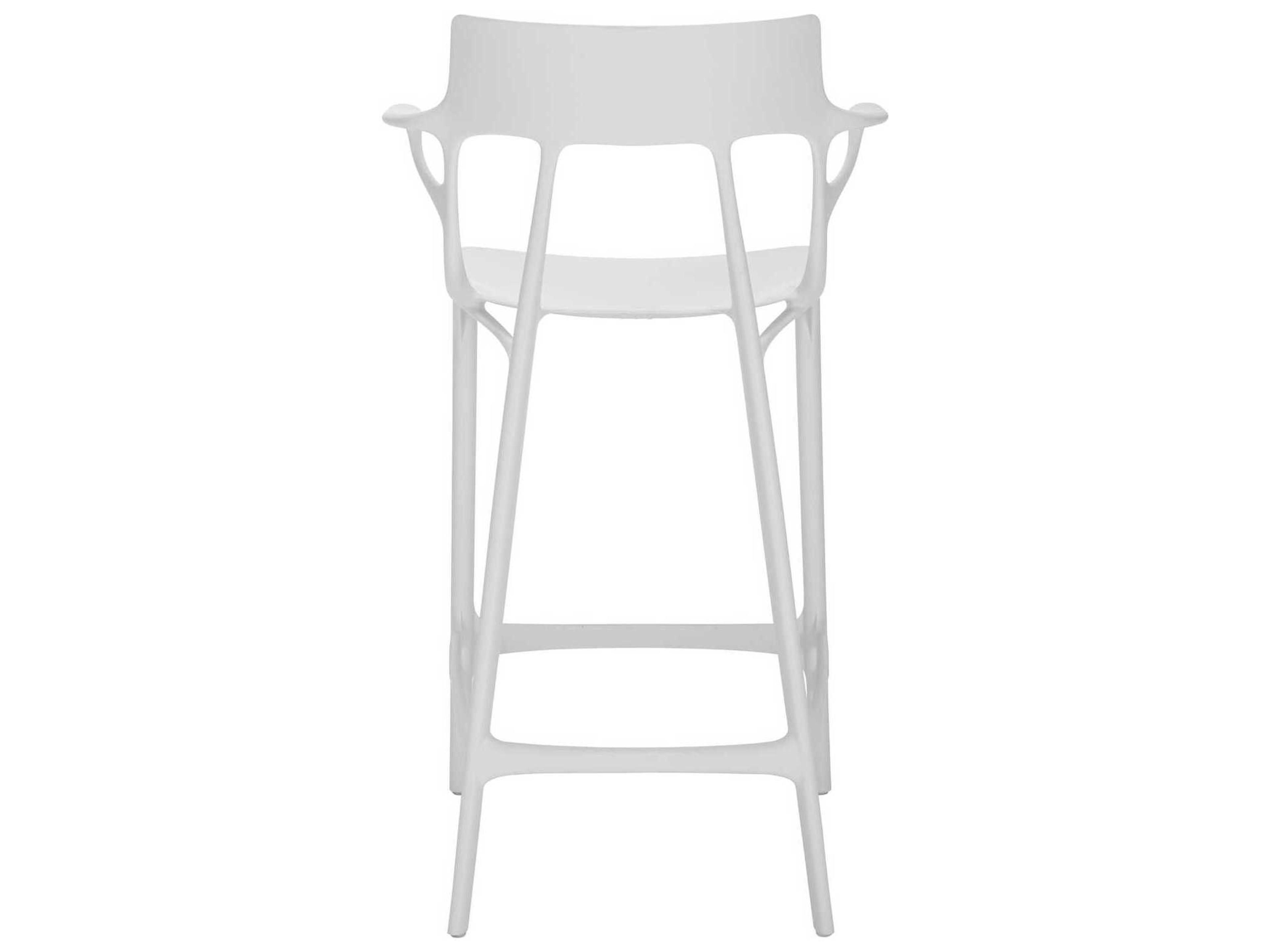 Kartell Outdoor A.I. Recycled White Counter Stool