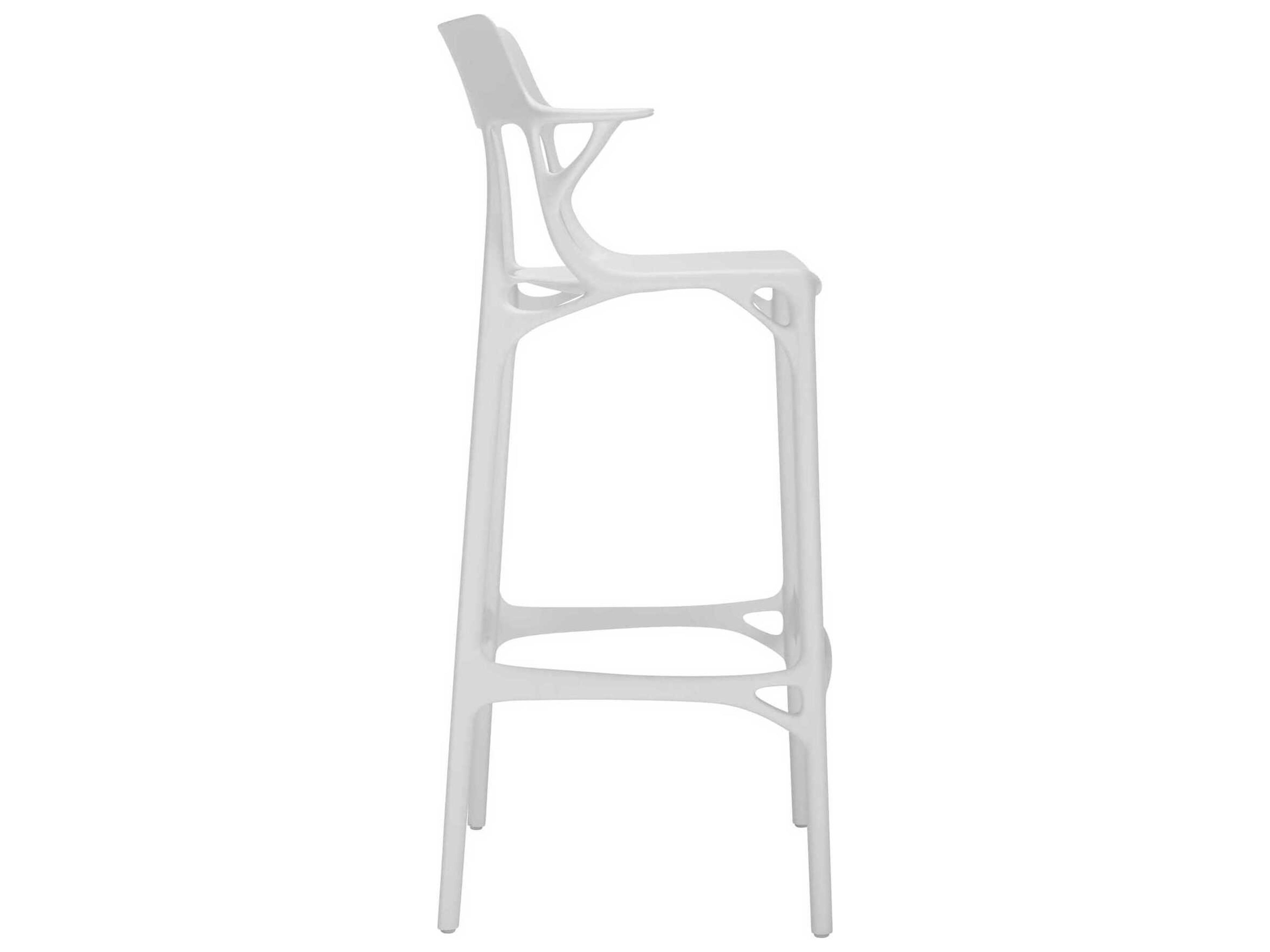 Kartell Outdoor A.I. Recycled White Bar Stool
