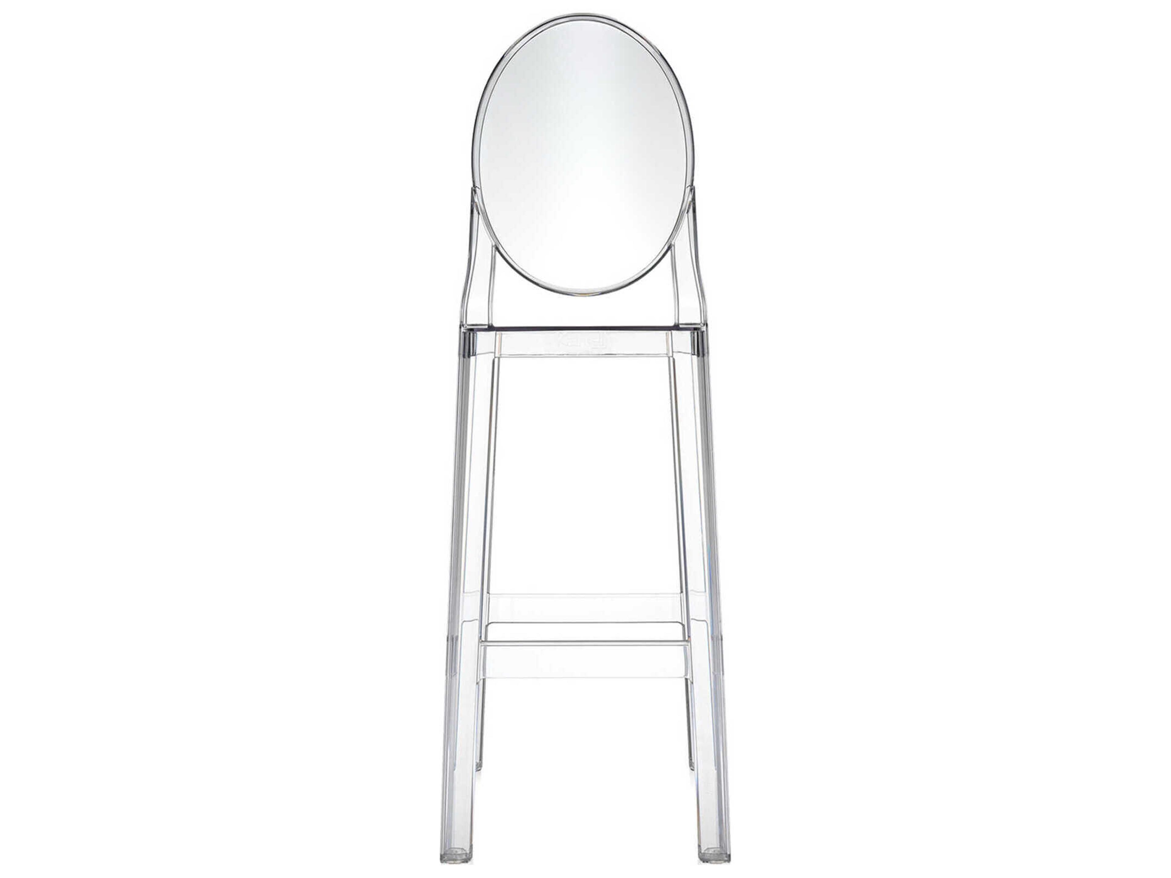 Kartell Outdoor One More Opaque Crystal Resin Bar Stool  (Sold in 2)
