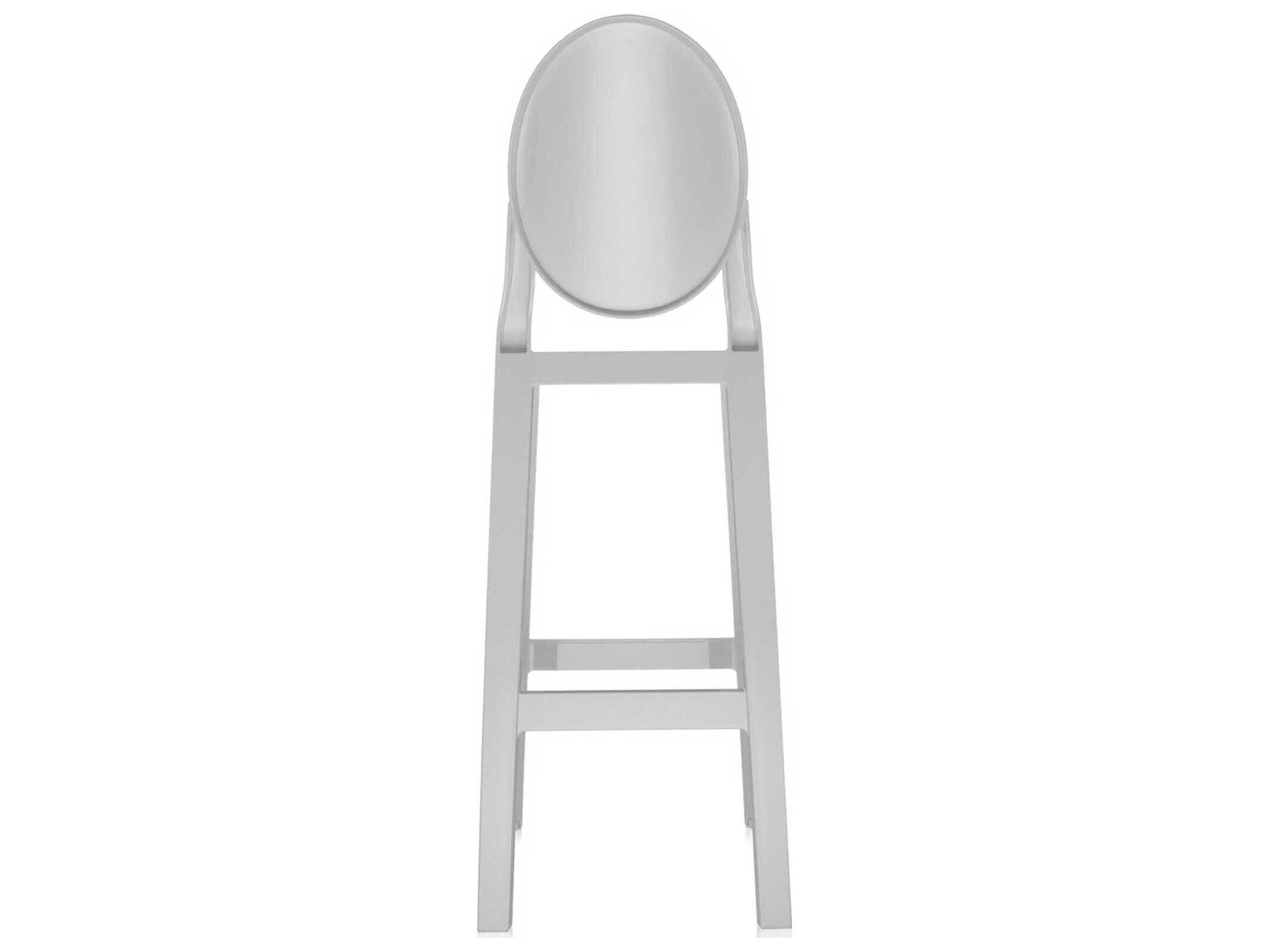 Kartell Outdoor One More Opaque White Resin Bar Stool  (Sold in 2)