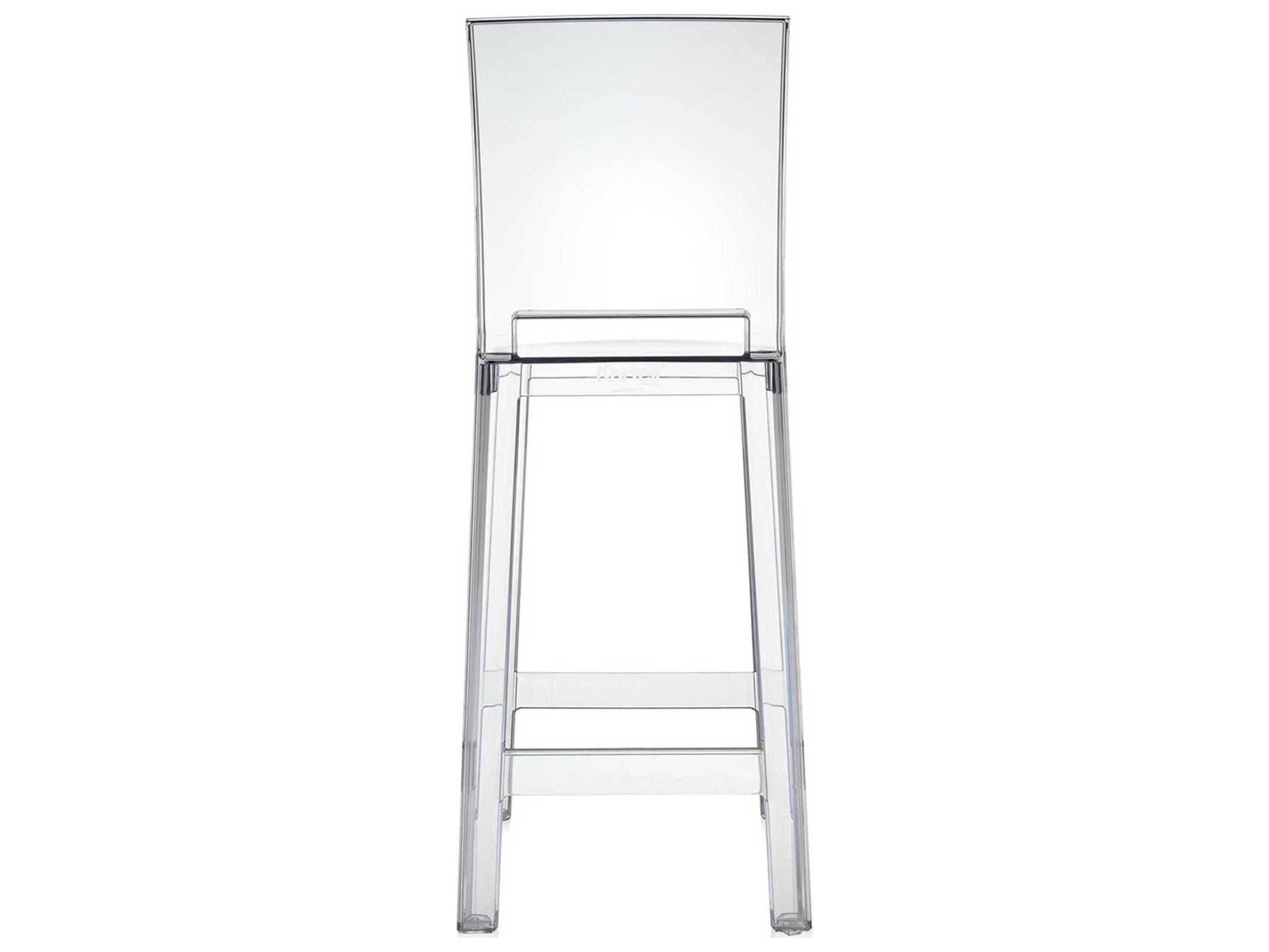 Kartell Outdoor One More Opaque Crystal Resin Counter Stool  (Sold in 2)