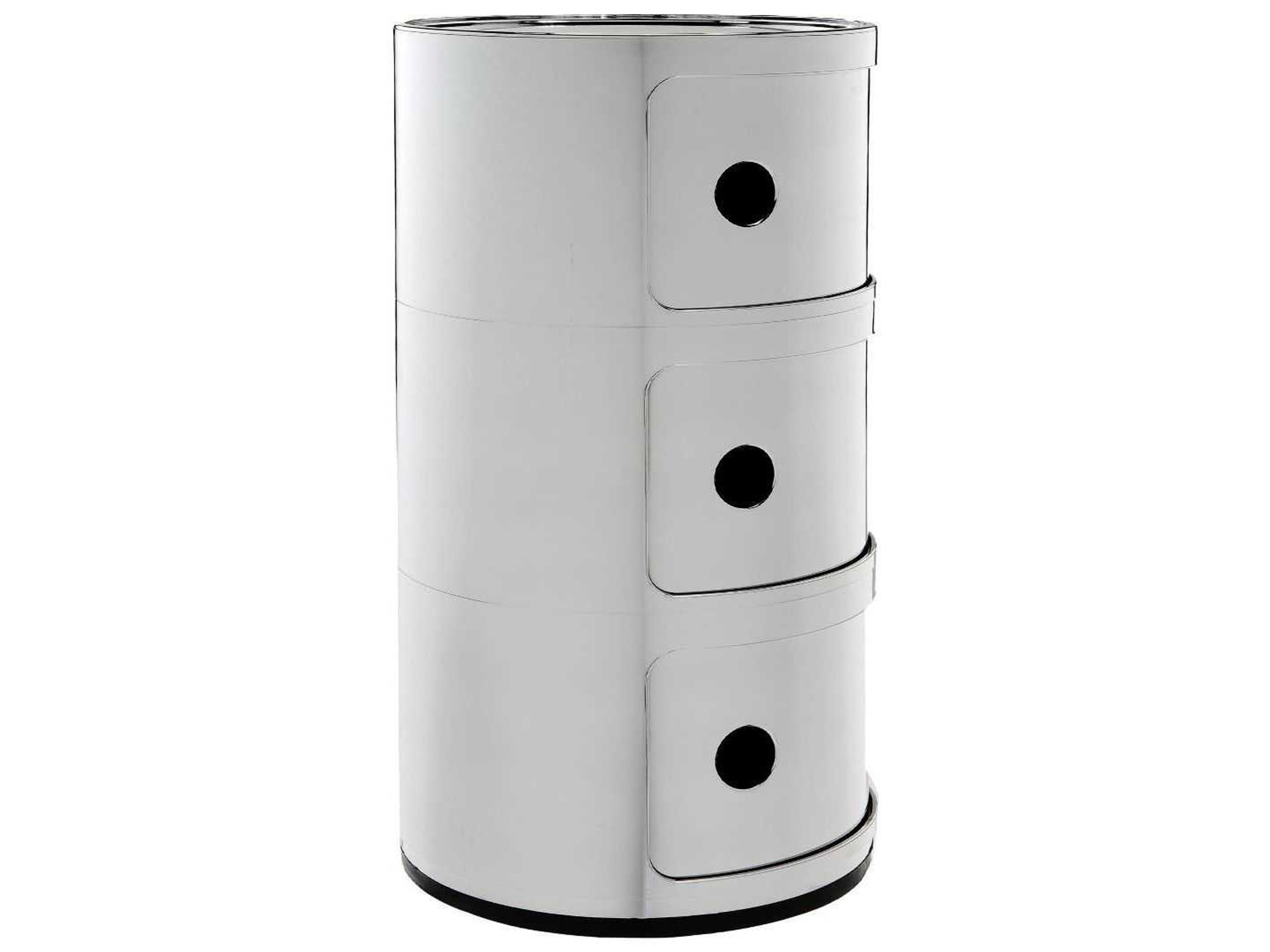 Kartell Outdoor Componibili Chrome Storage Rack