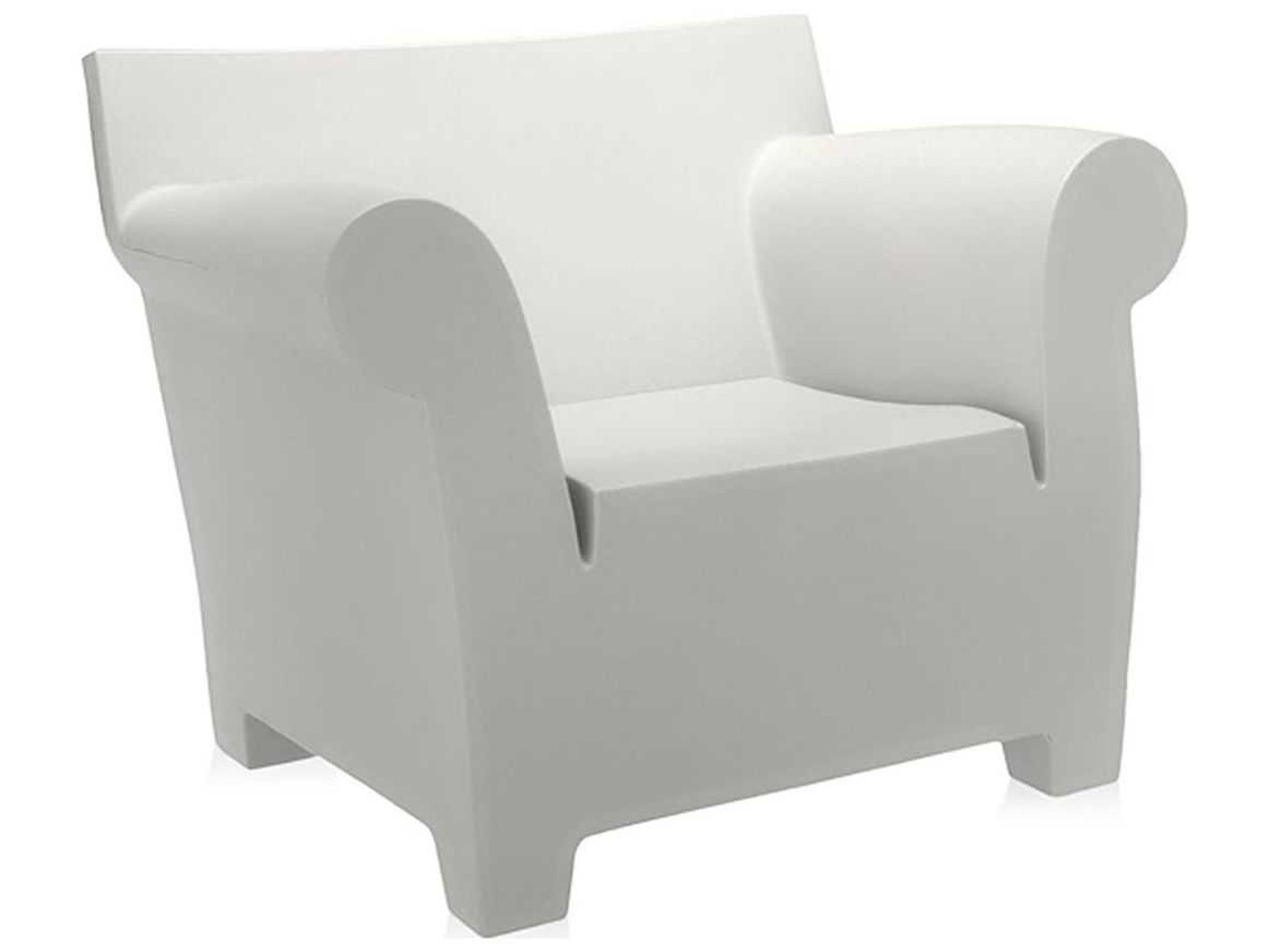 Bubble Zinc White Resin Lounge Chair