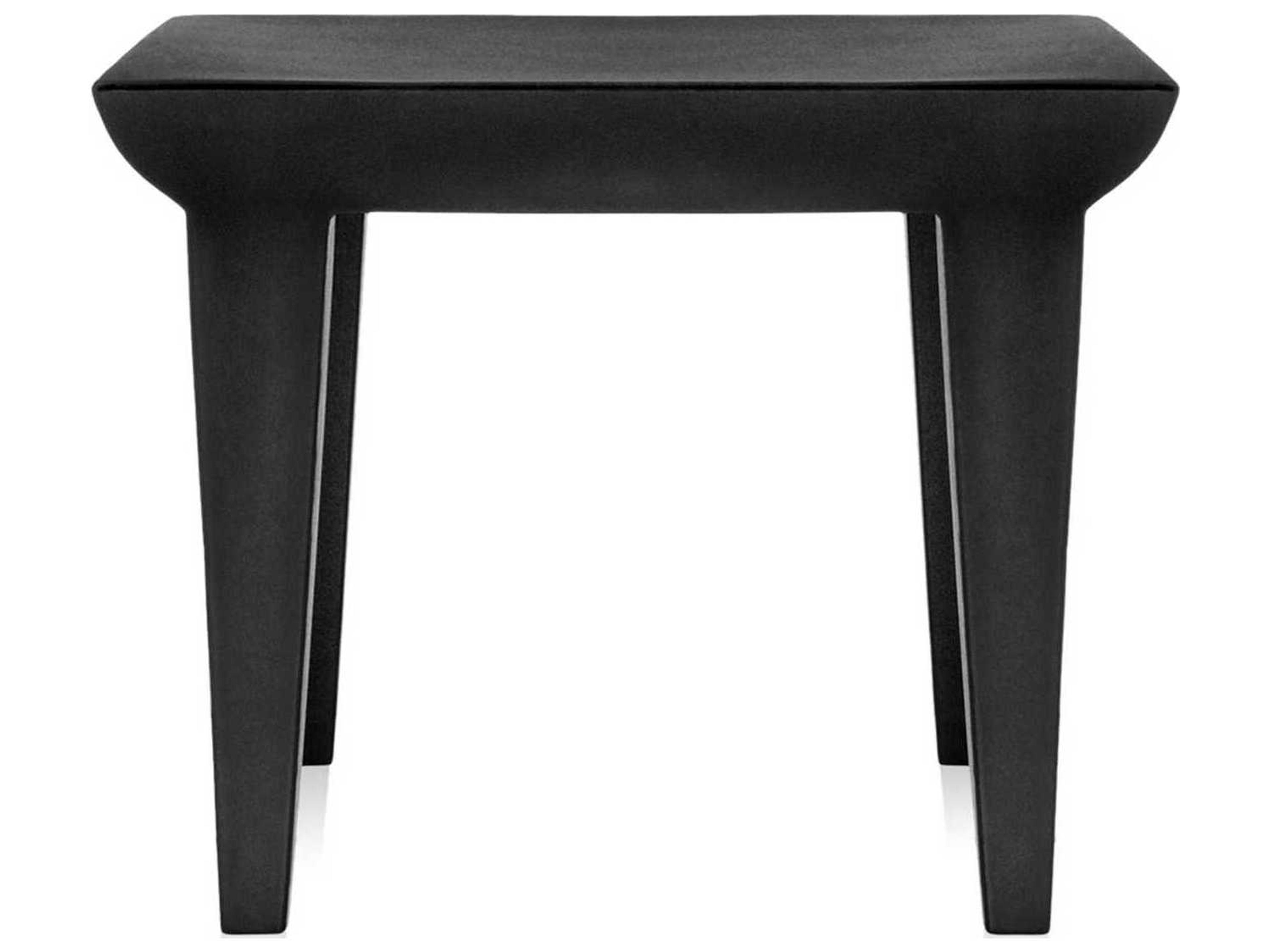 Kartell Outdoor Bubble Club Black Resin Square Side Table