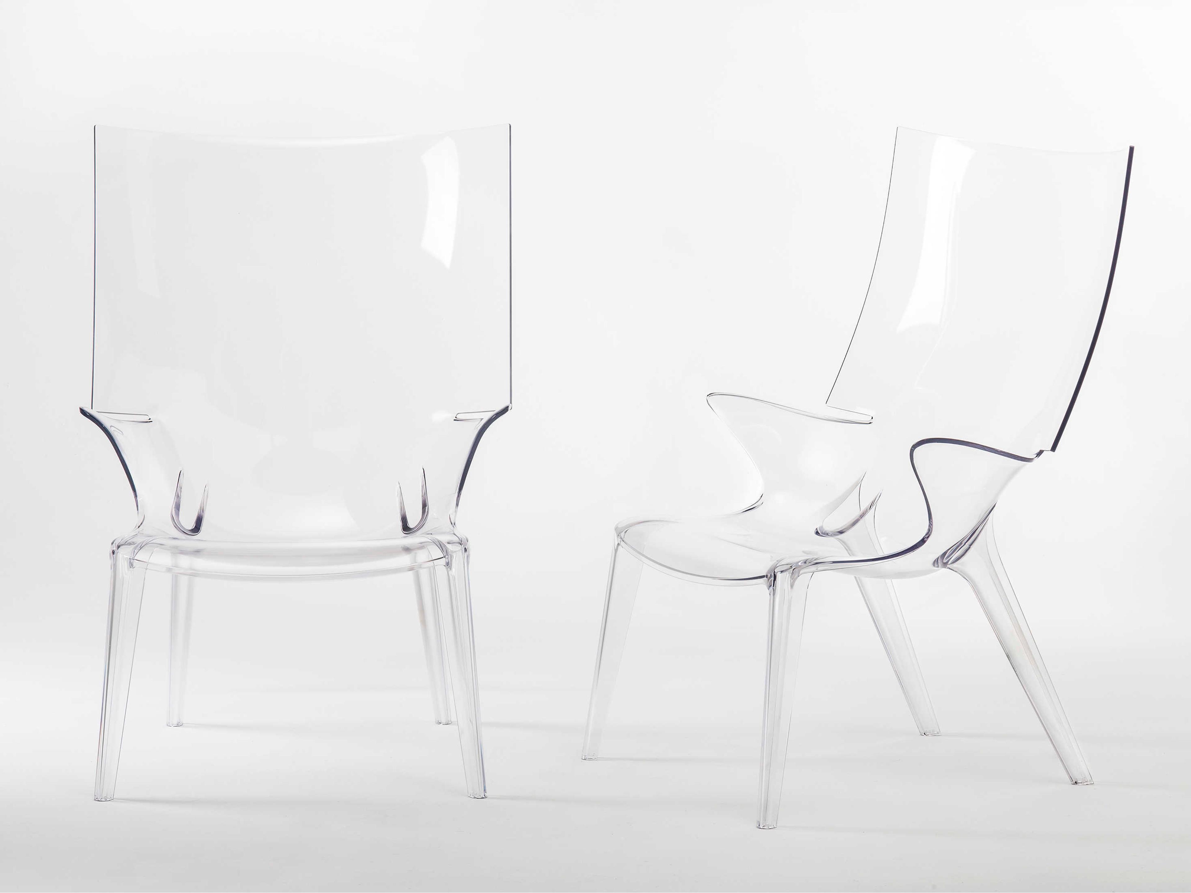 Kartell Outdoor Uncle Jim Transparent Crystal Resin Lounge Chair