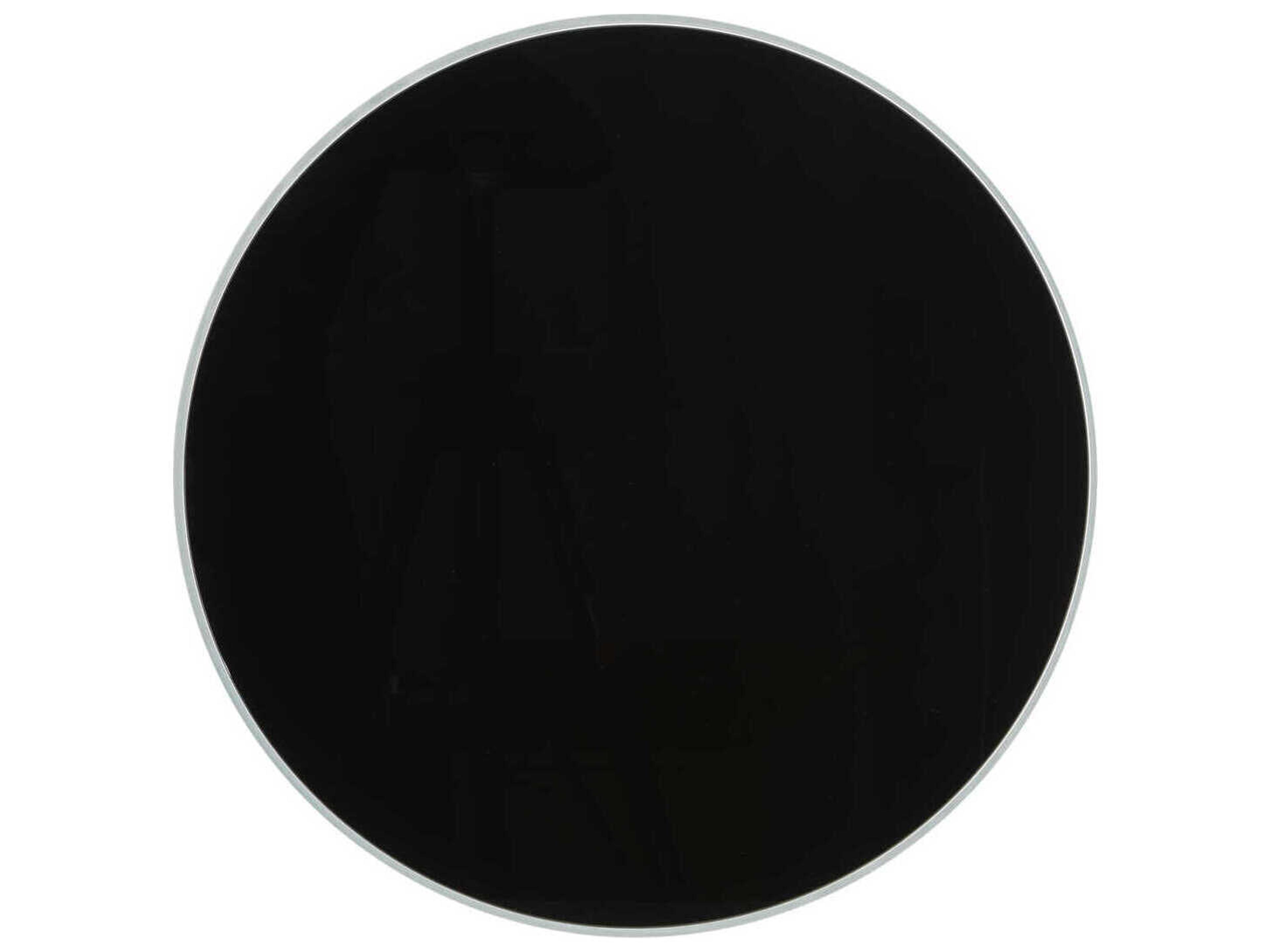 Kartell Outdoor Tip Top Glossy Black Resin Round End Table