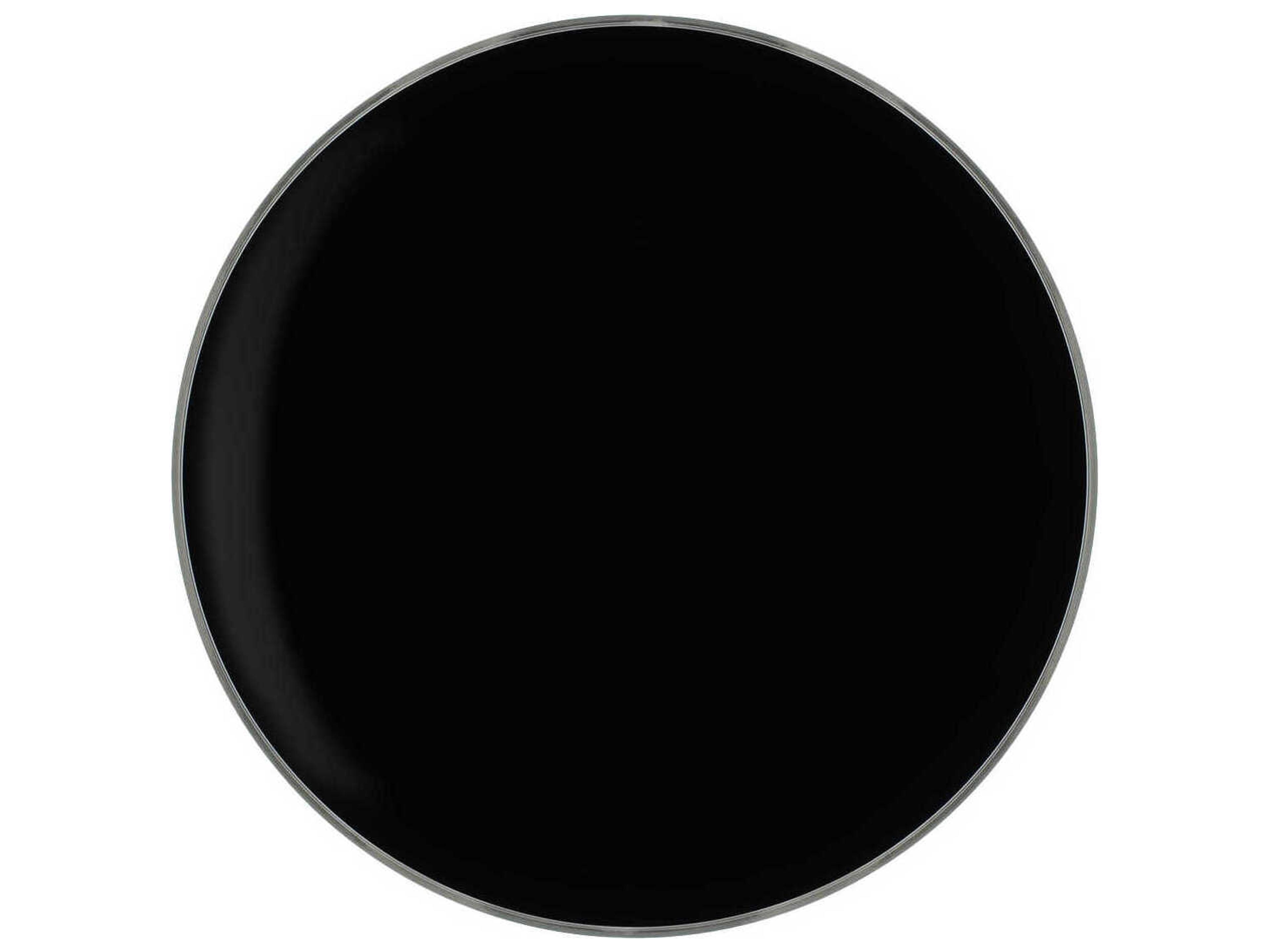 Kartell Outdoor Tip Top Black Glass / Transparent Resin Round End Table