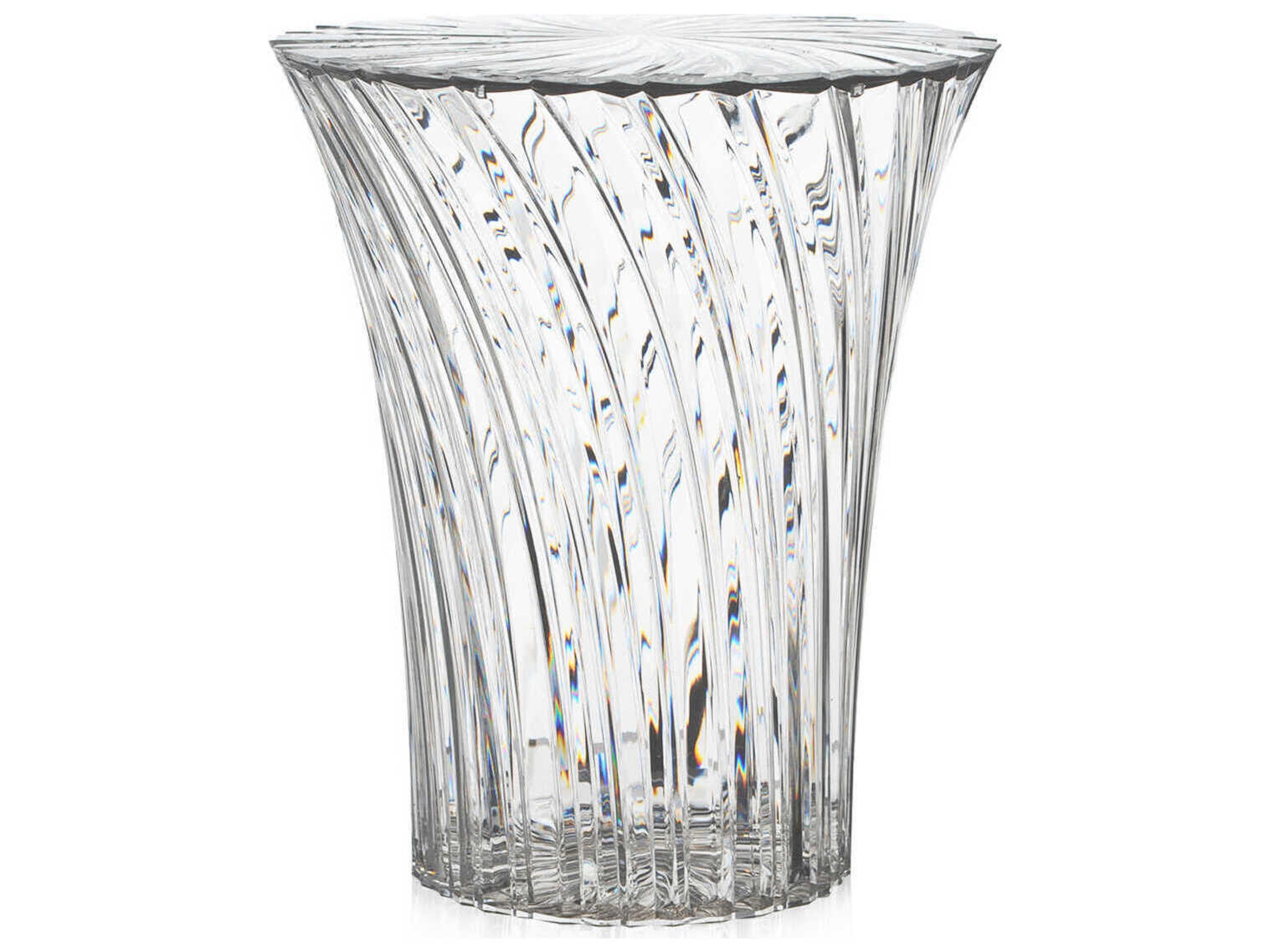Sparkle Transparent Crystal Resin Storage Stool