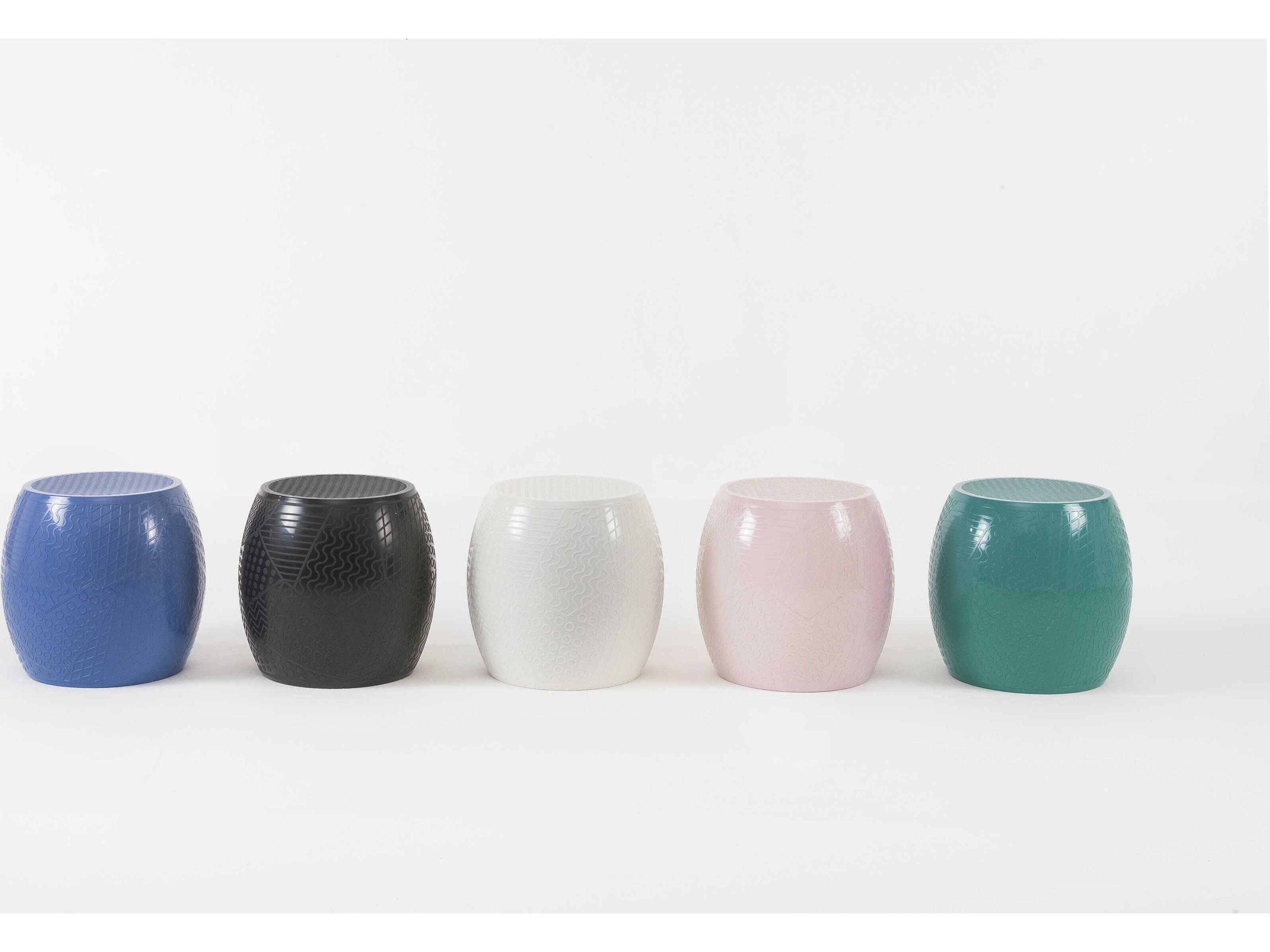 Kartell Outdoor Roy Black Resin Stool