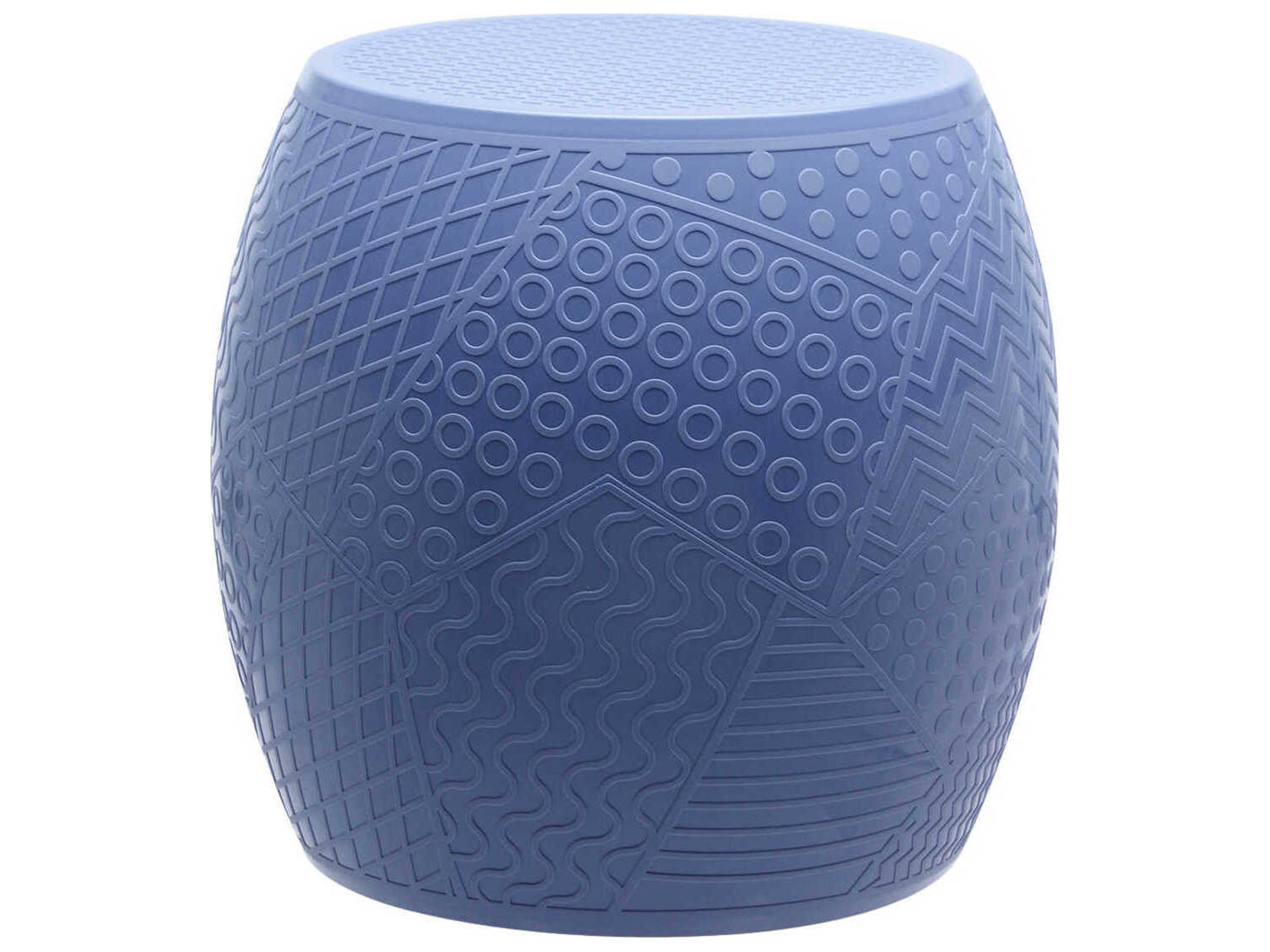 Kartell Outdoor Roy Blue Resin Stool