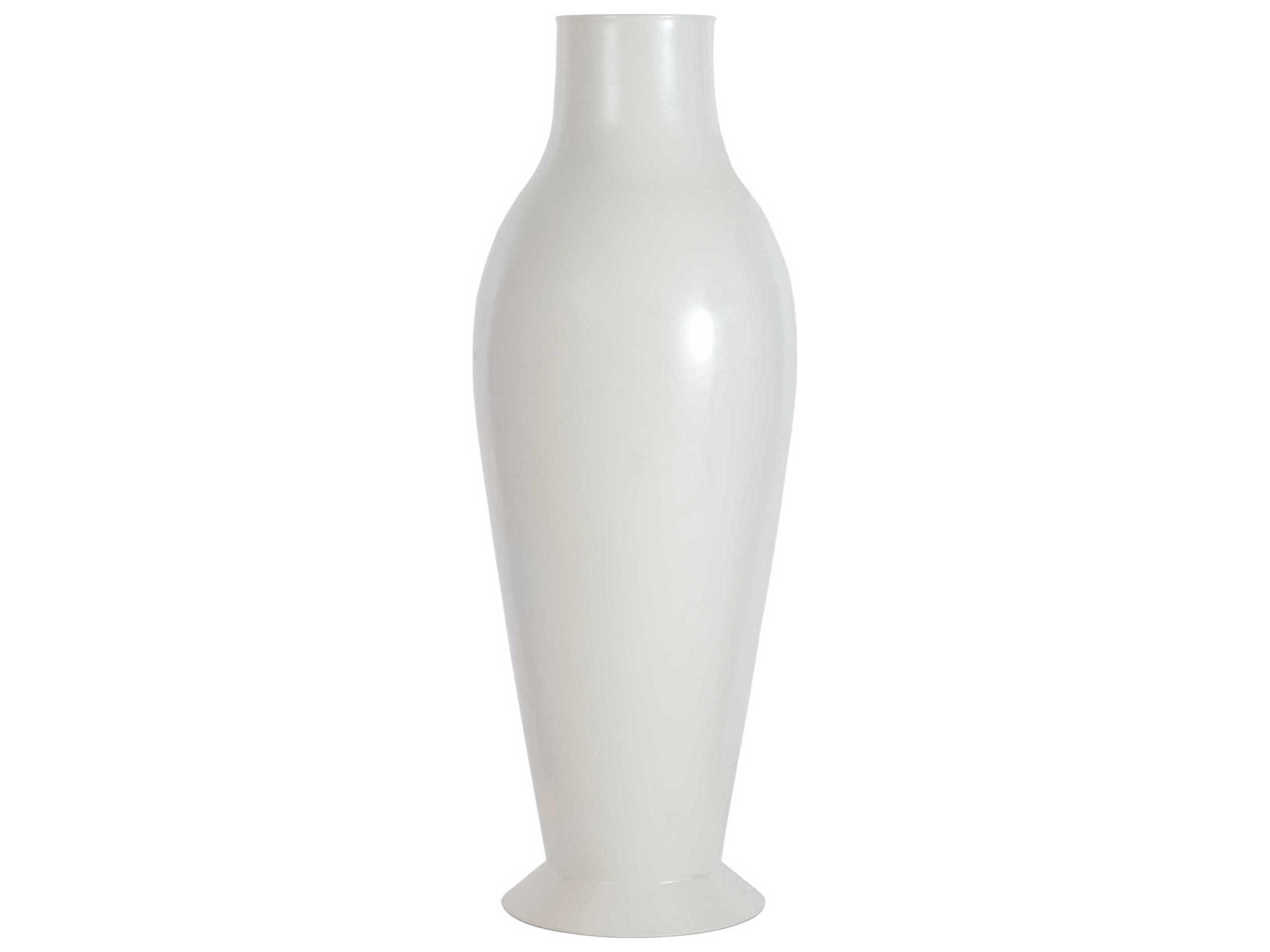 Misses Glossy White 23'' Vase