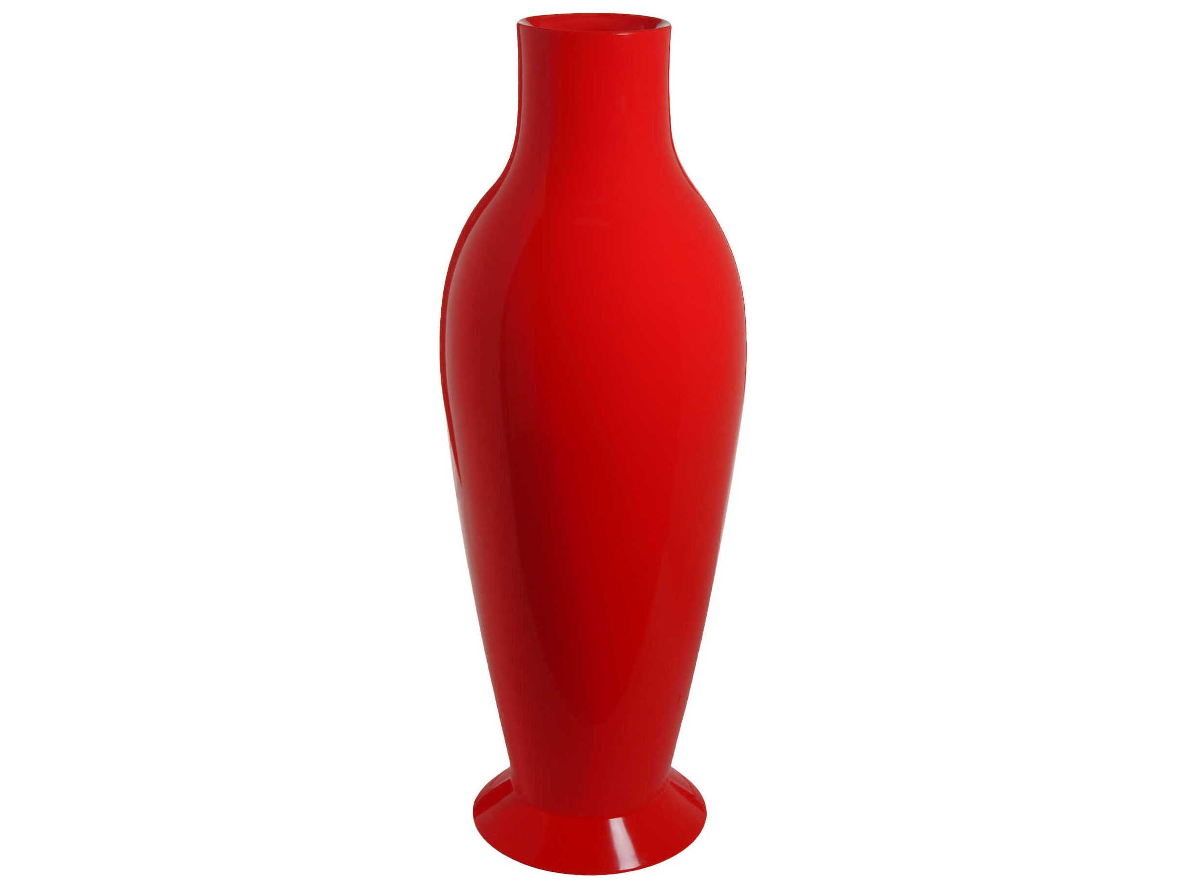 Misses Glossy Red 23'' Vase