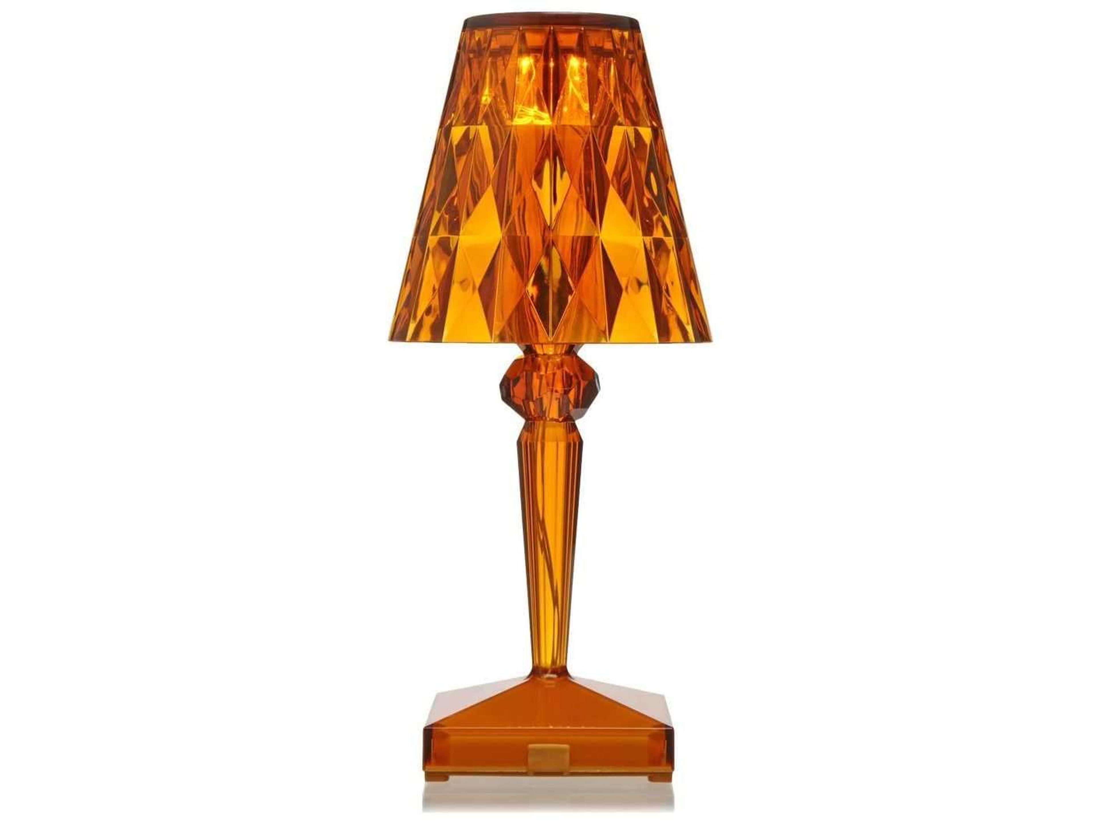 Kartell Outdoor Battery Transparent Amber Light