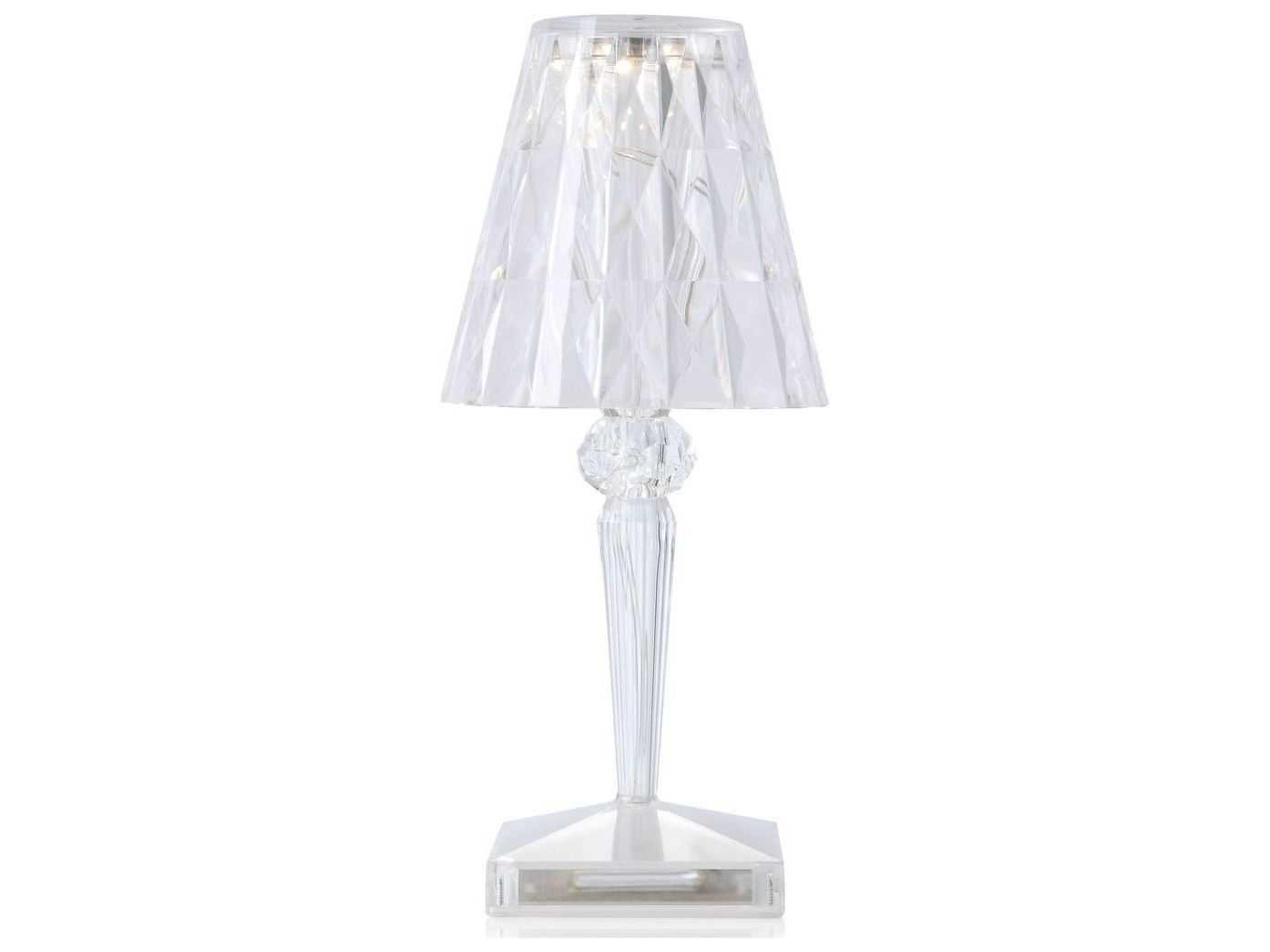 Kartell Outdoor Battery Transparent Crystal Light