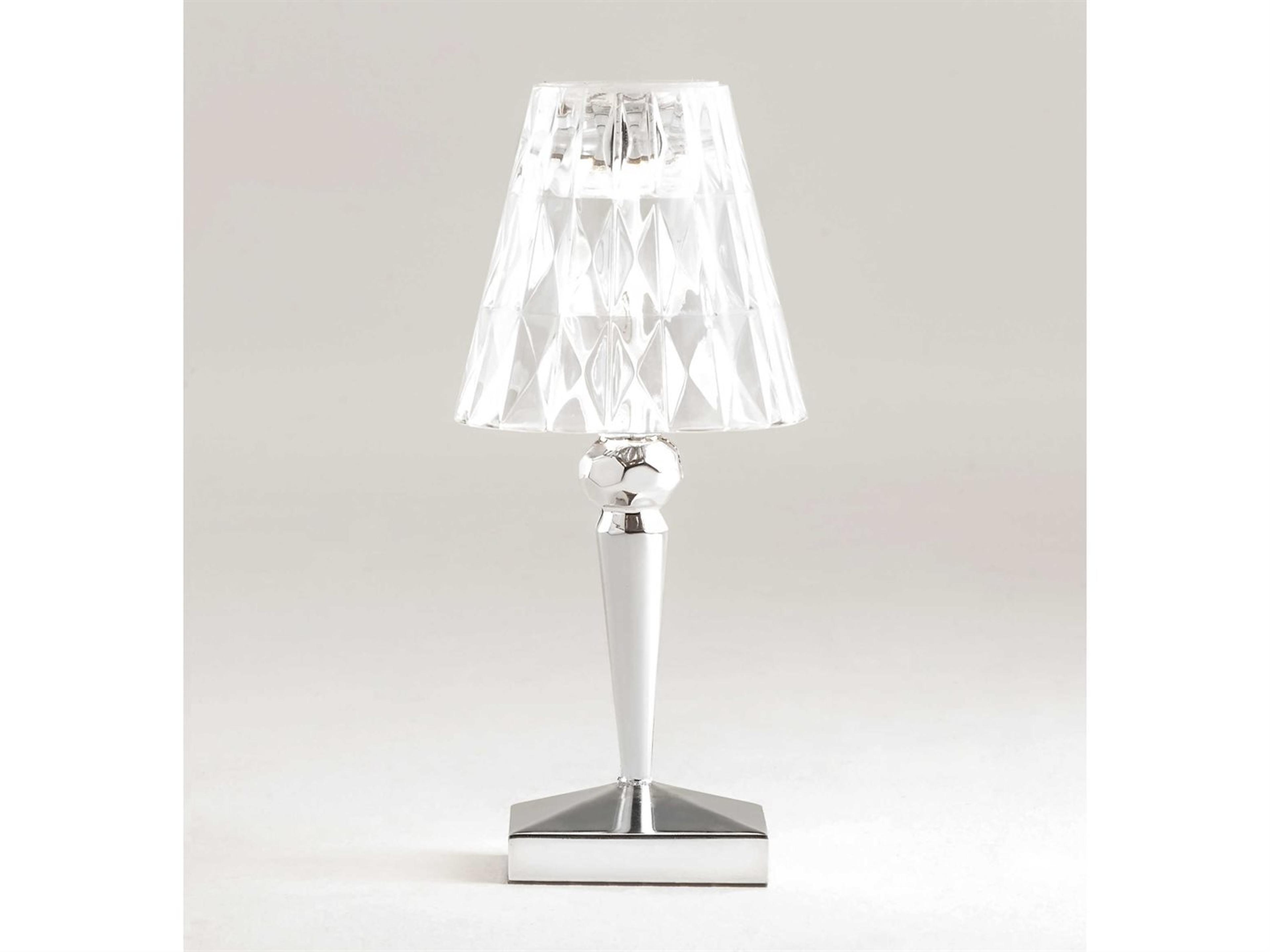 Kartell Outdoor Battery Metallic Chrome Light