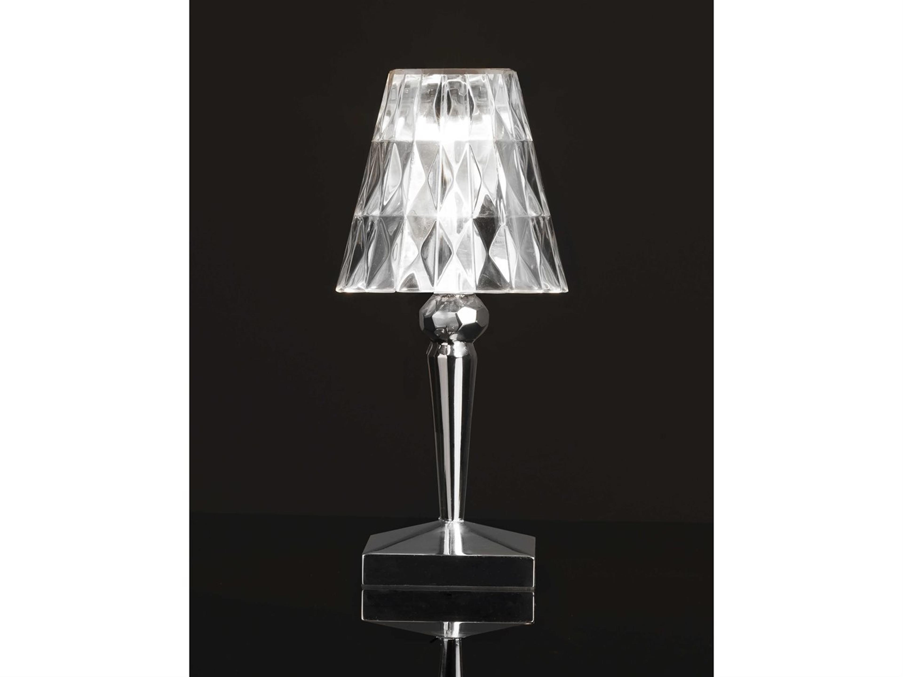 Kartell Outdoor Battery Metallic Chrome Light