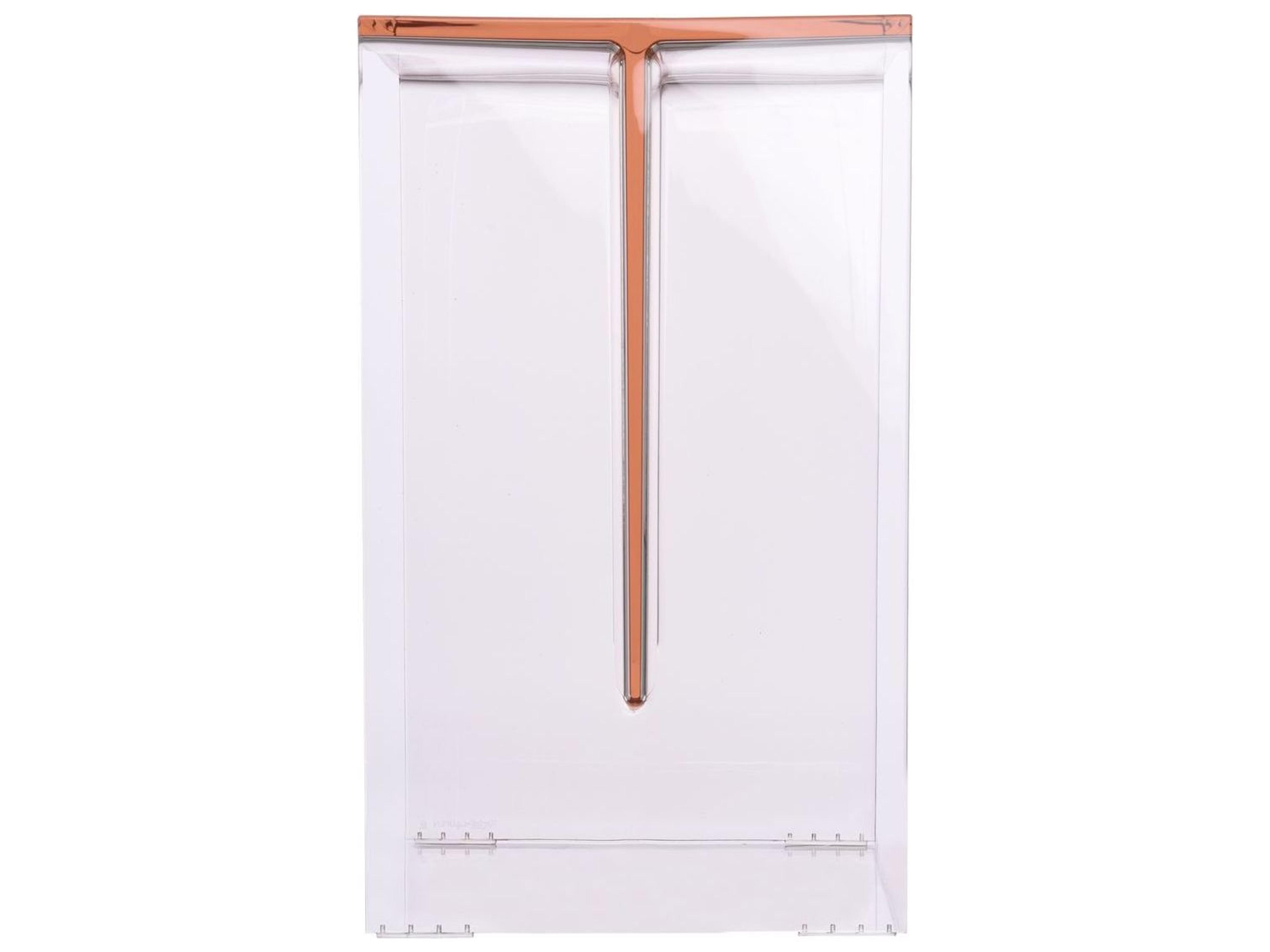 Kartell Outdoor Max-beam Transparent Nude L Resin Rectangular End Table