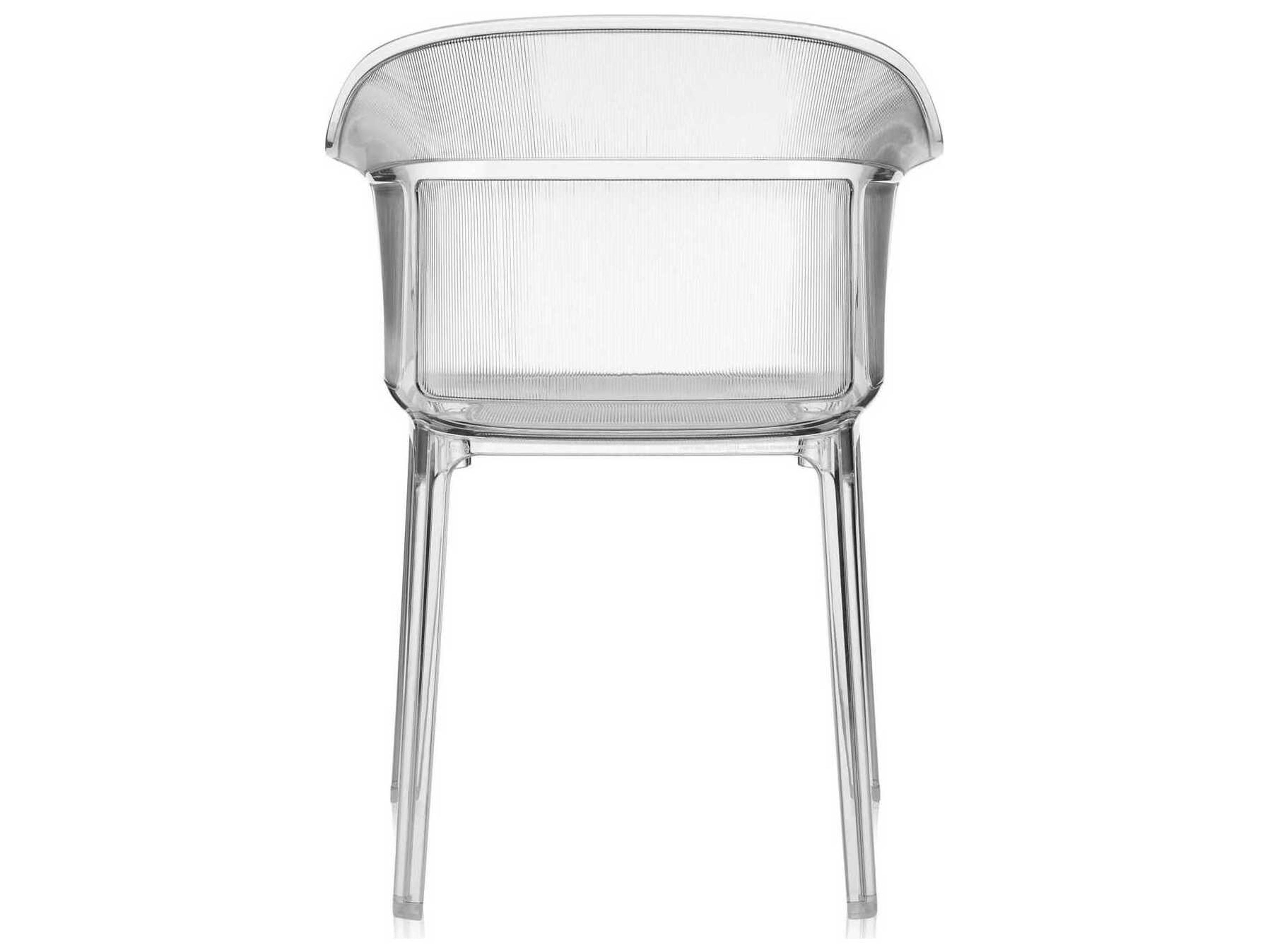 Kartell Outdoor Papyrus Crystal Resin Dining Arm Chair  (Sold in 2)