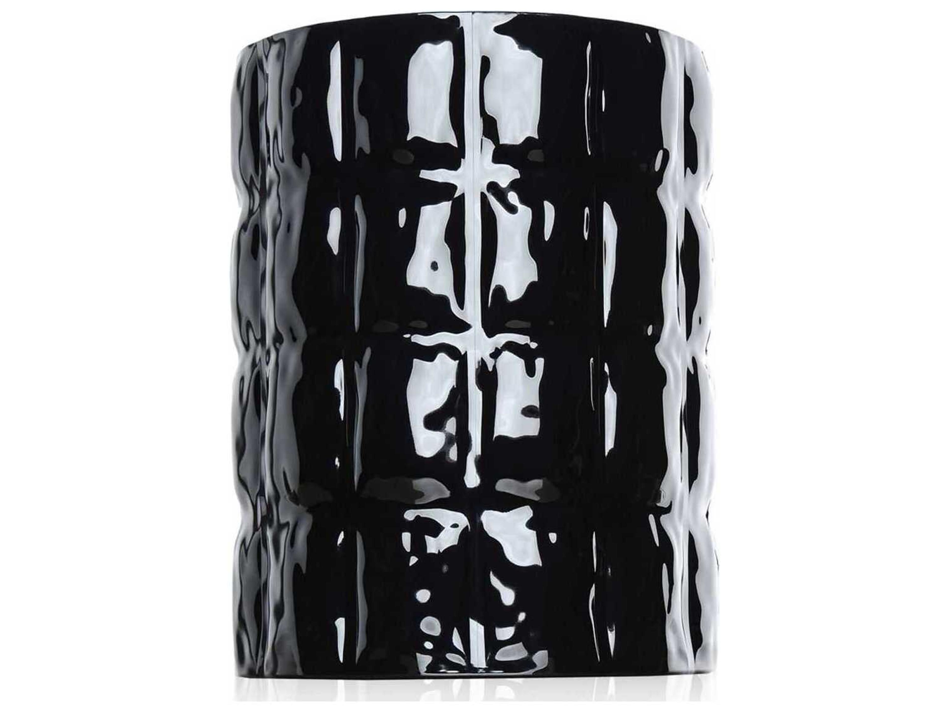Matelasse Black Vase