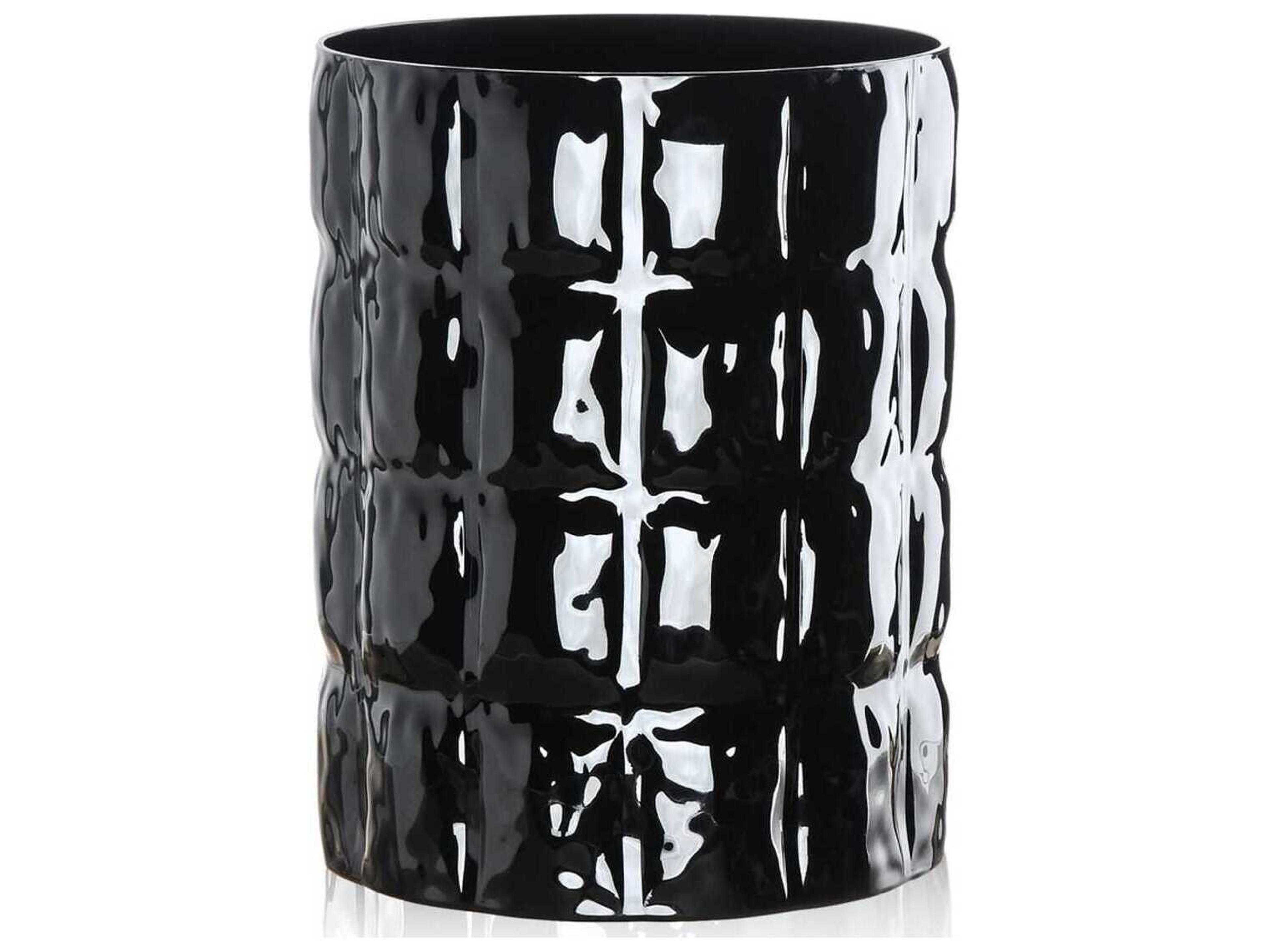 Kartell Matelasse Black Vase