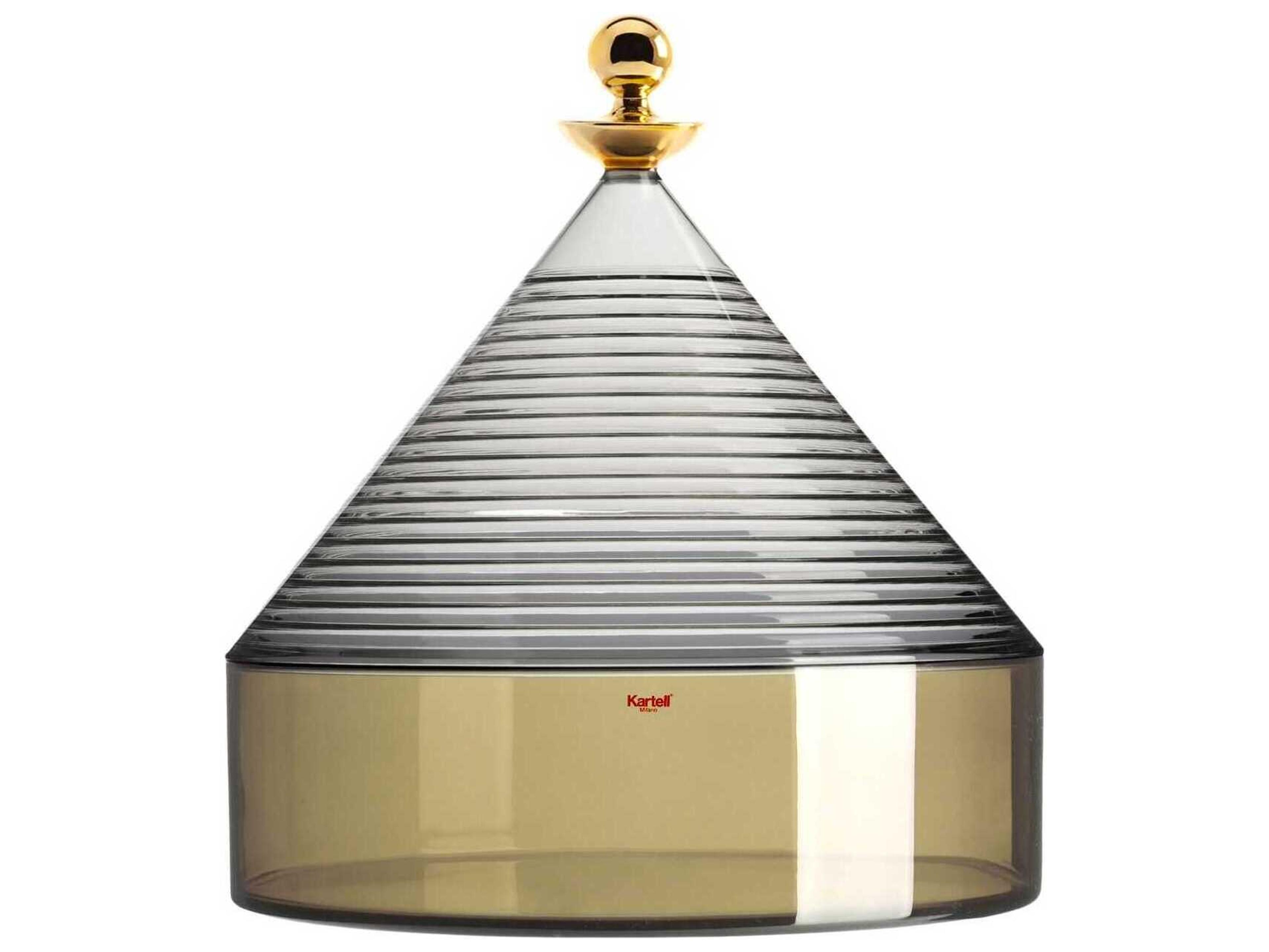 Trullo Smoke / Green Candy Dish