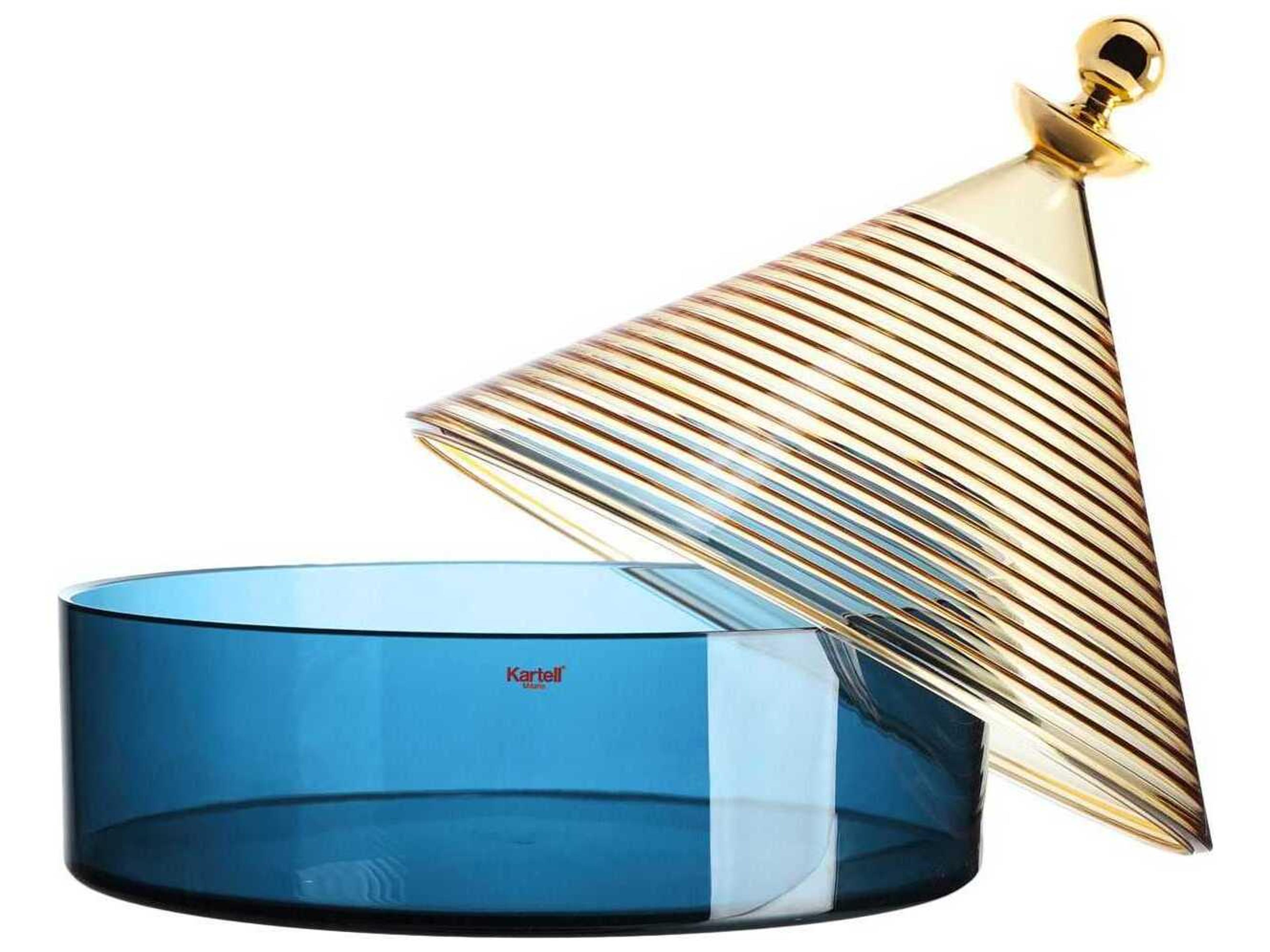 Kartell Trullo Yellow / Blue Candy Dish