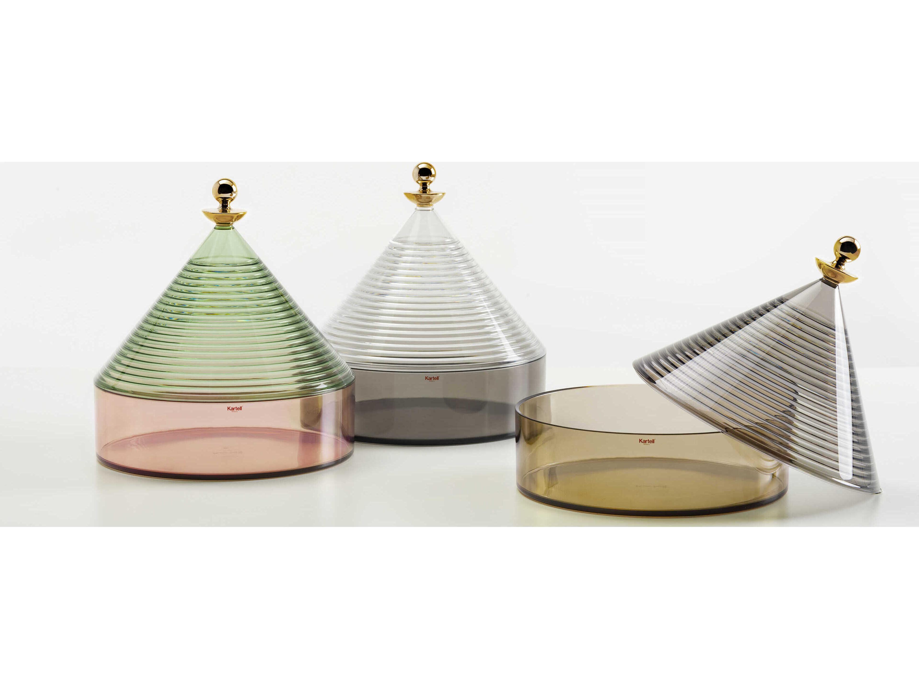 Kartell Trullo Green / Pink Candy Dish