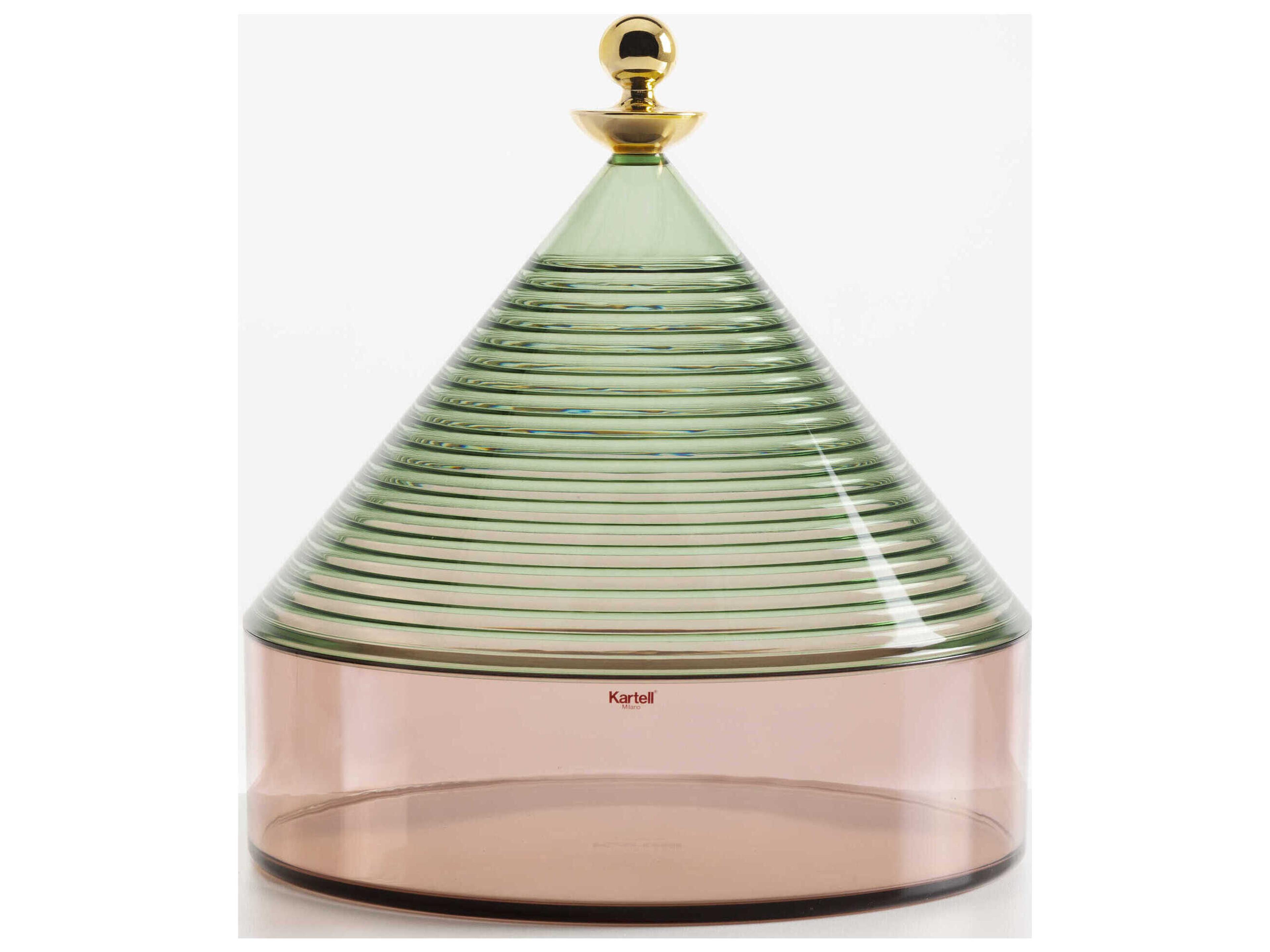 Kartell Trullo Green / Pink Candy Dish