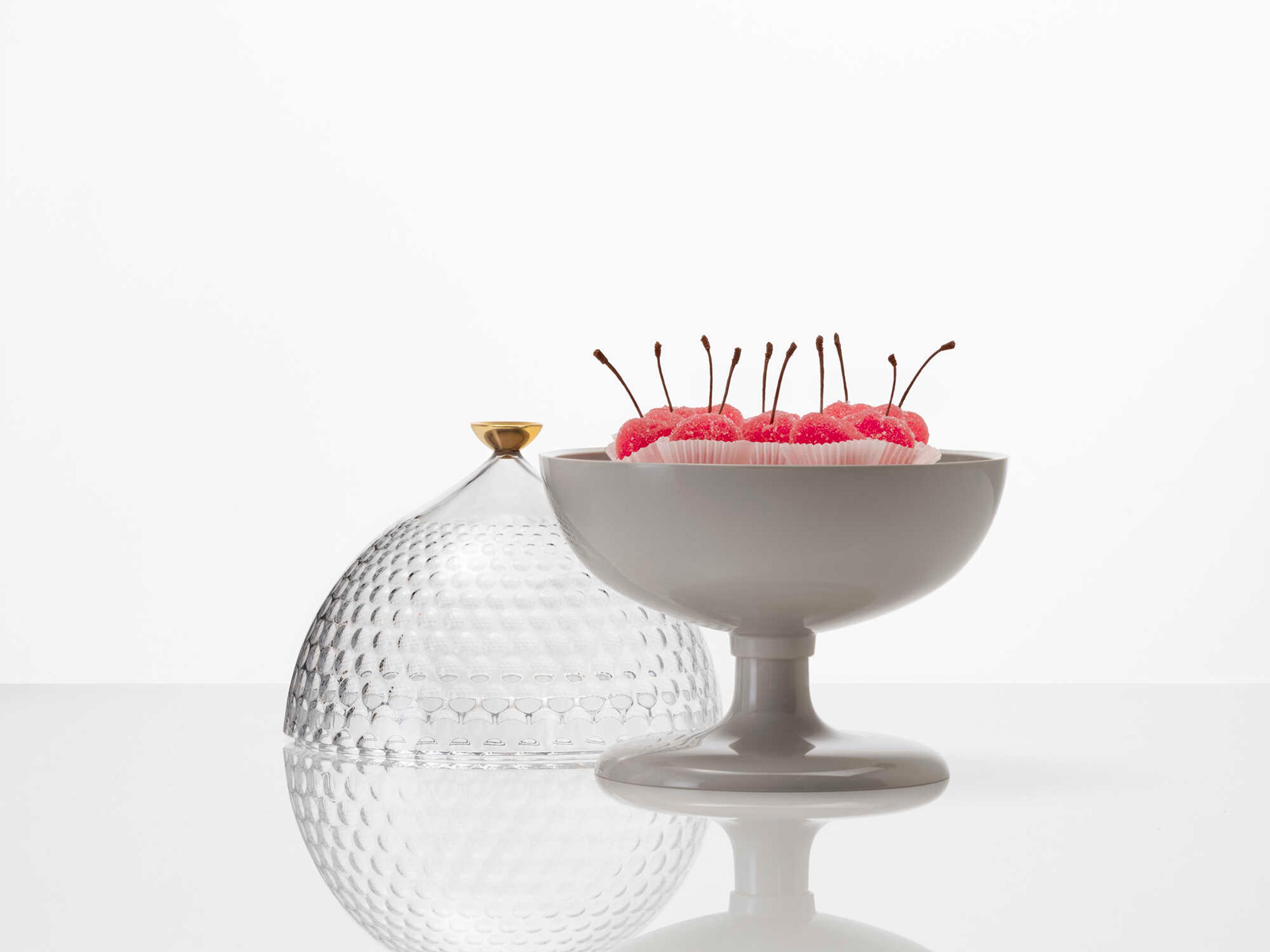 Kartell Pumo Transparent / White Candy Dish