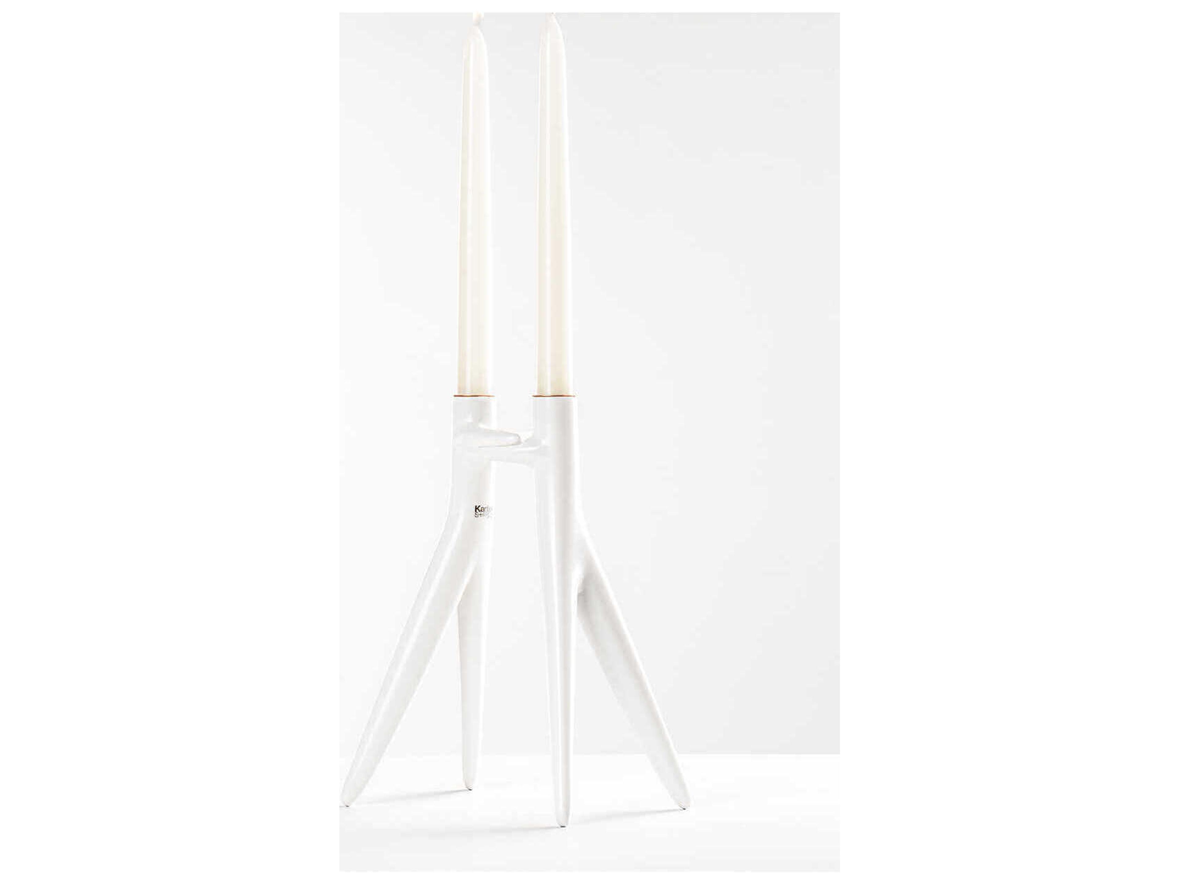 Kartell Abbracciaio White Candle Holder