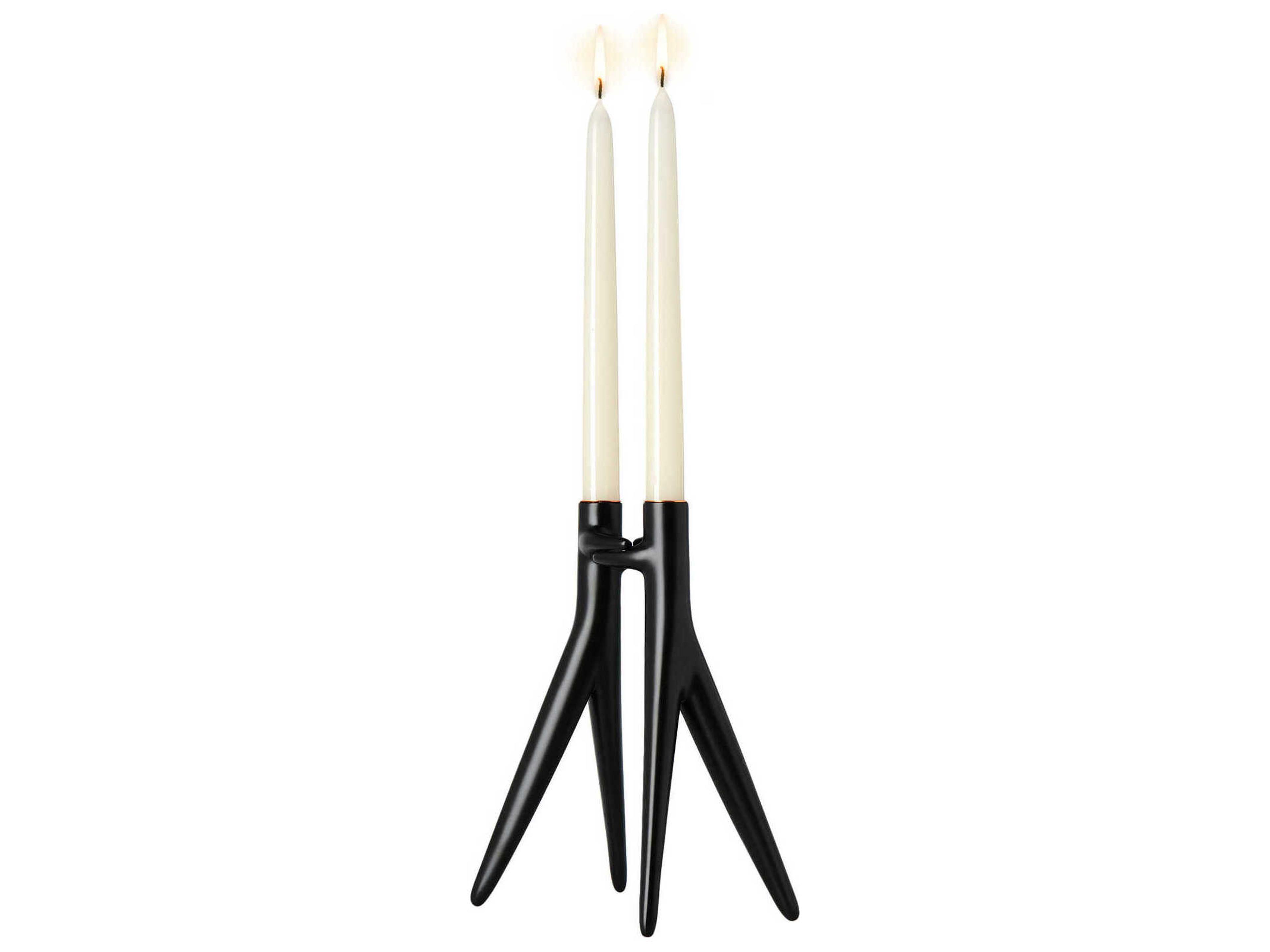Kartell Abbracciaio Black Candle Holder