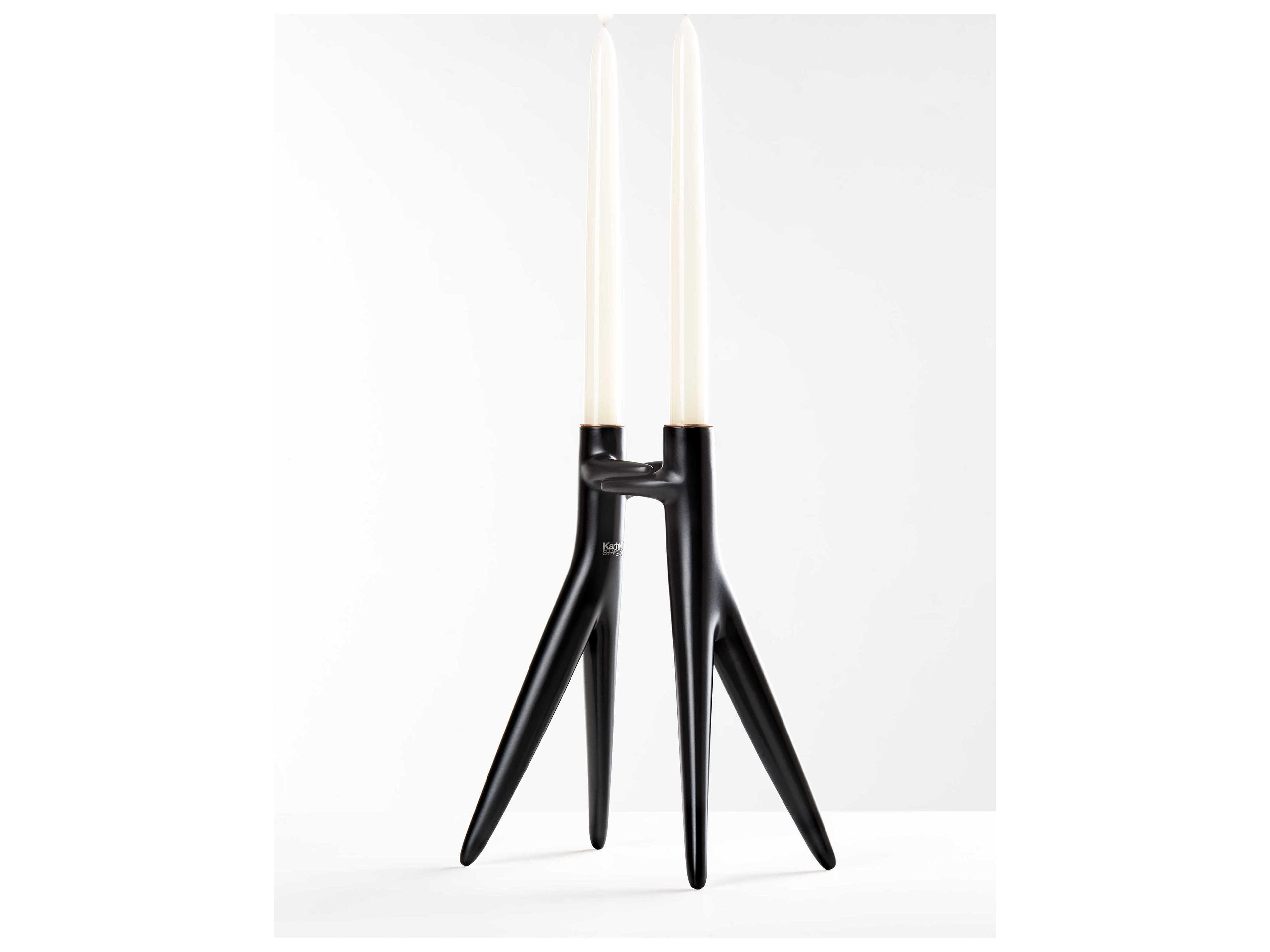 Kartell Abbracciaio Black Candle Holder