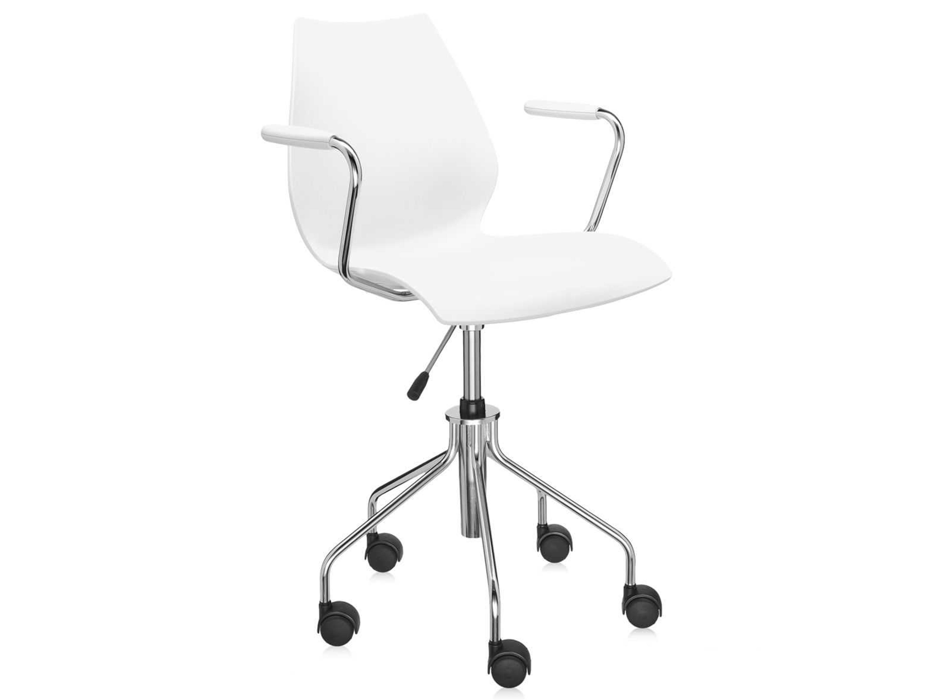Maui Silver Adjustable Computer Office Chair