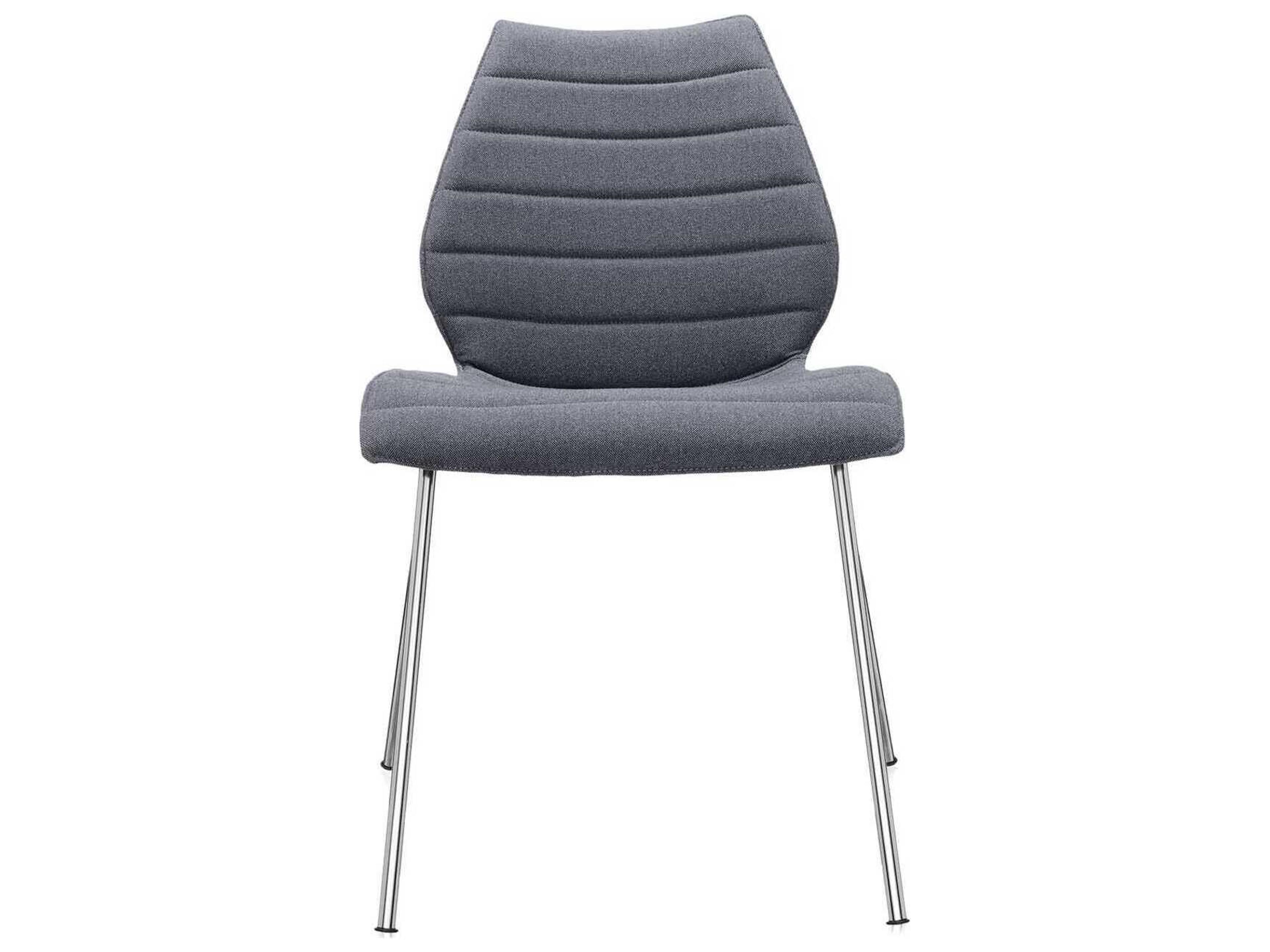 Kartell Maui Silver Upholstered Computer Office Chair  (Sold in 2)