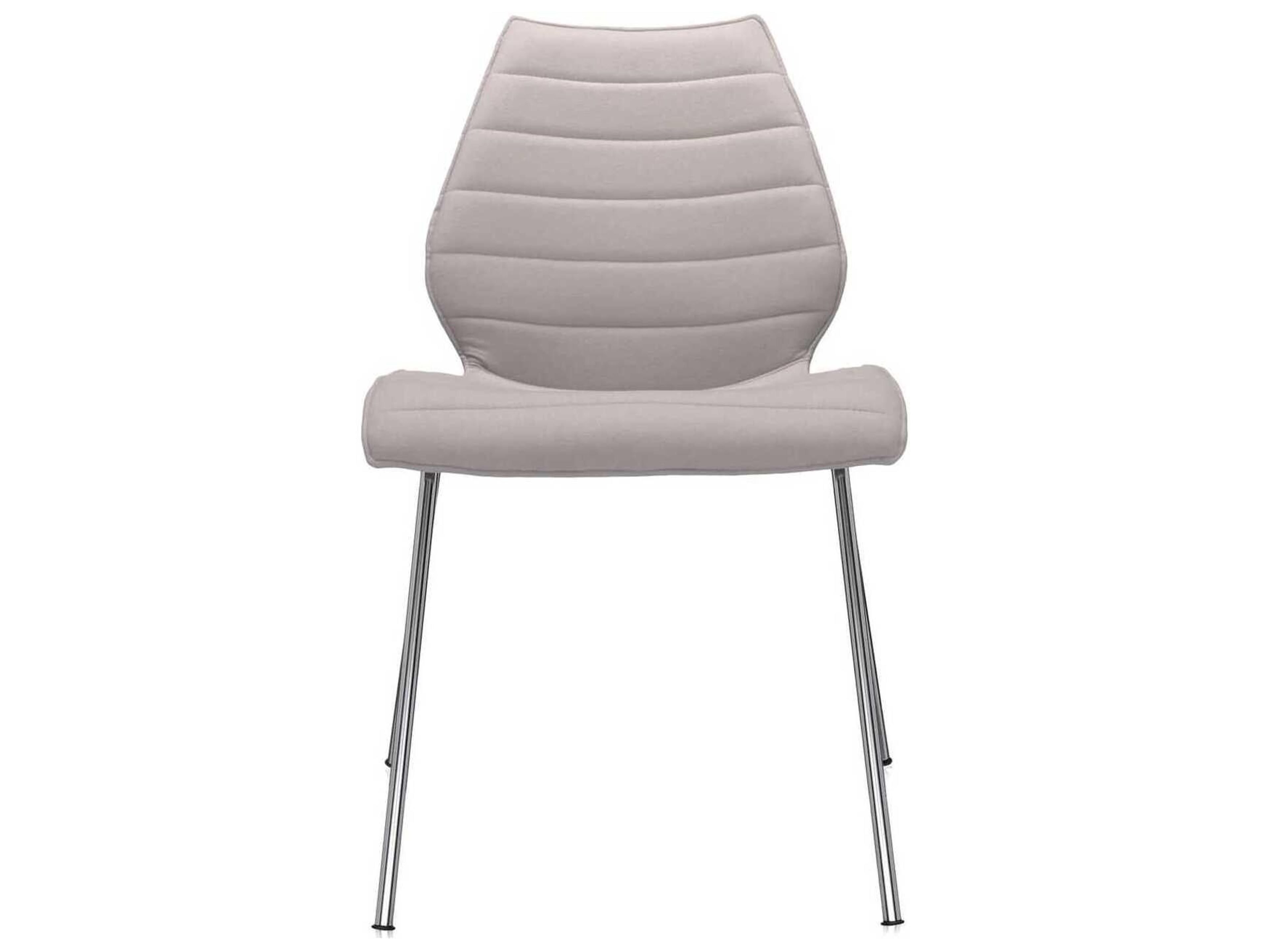 Kartell Maui Silver Upholstered Computer Office Chair  (Sold in 2)