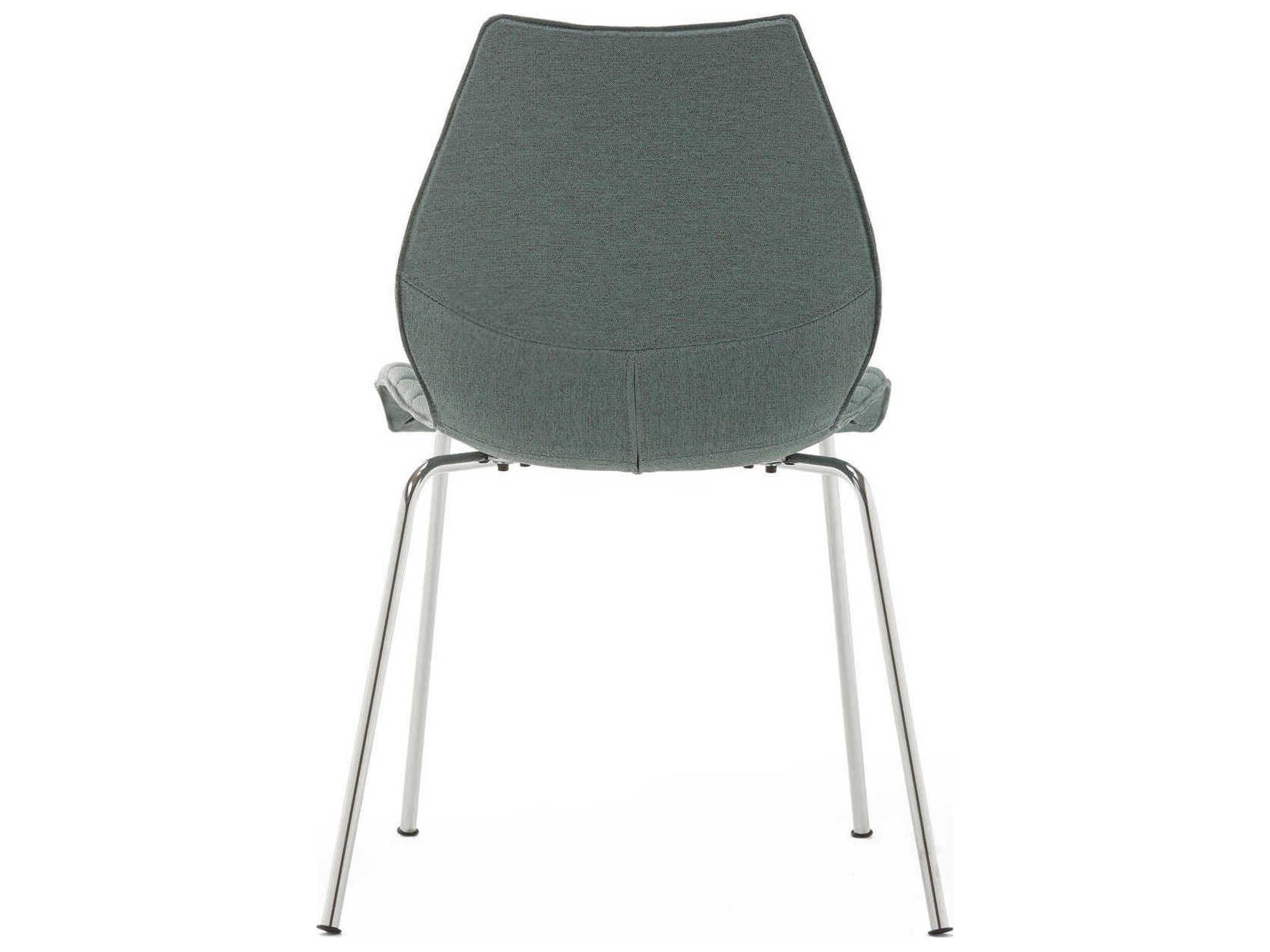 Kartell Maui Silver Upholstered Computer Office Chair  (Sold in 2)